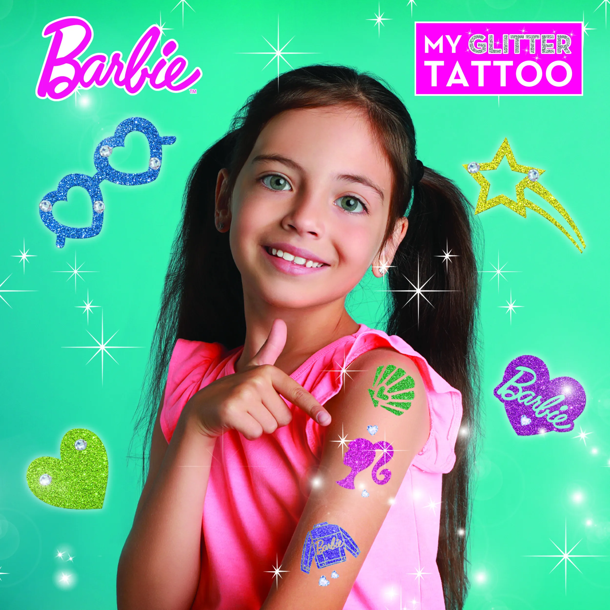 Lisciani 100958 - Barbie Glitzer Tattoos