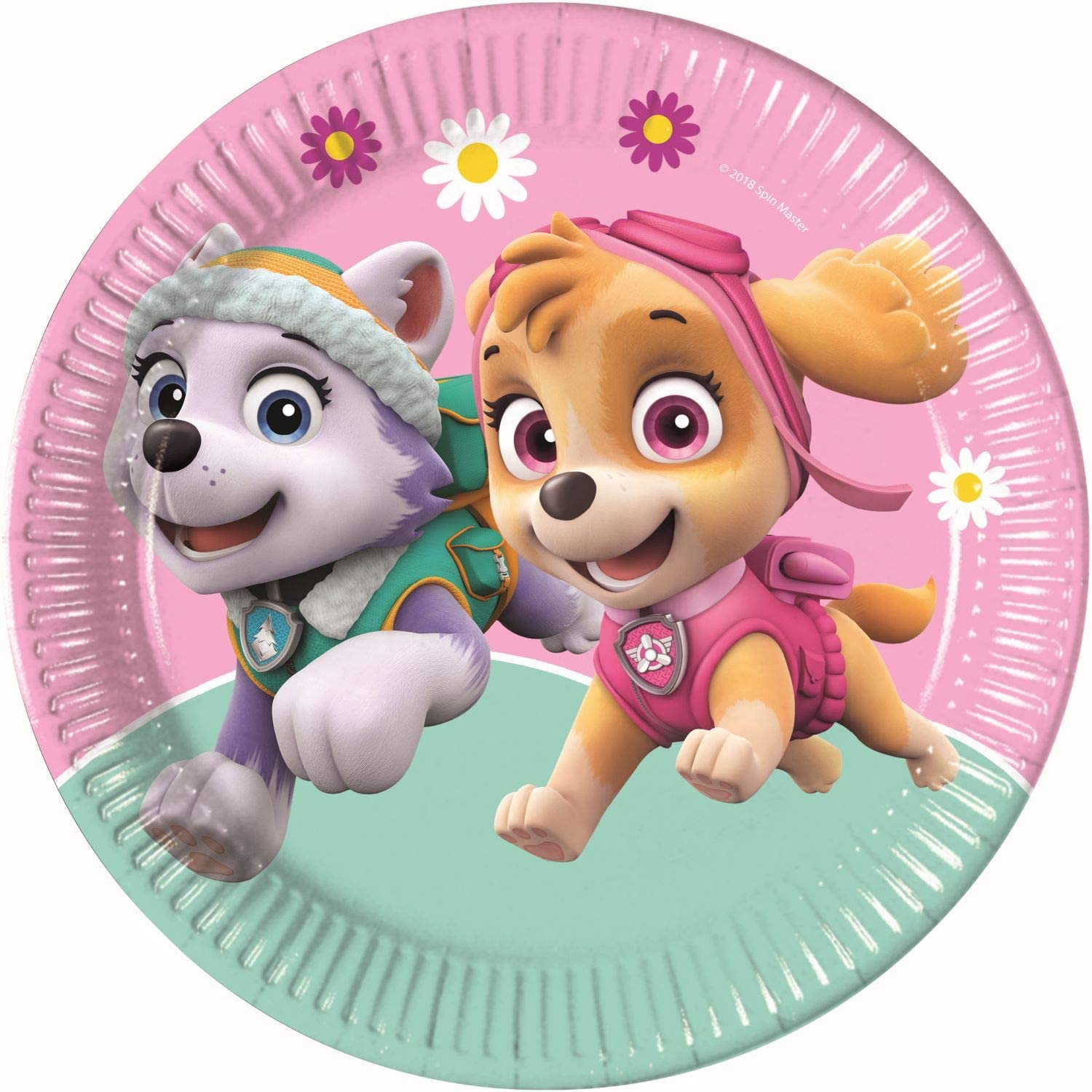 Procos - Paw Patrol Skye - Pappteller (Ø23cm, 8 Stück)