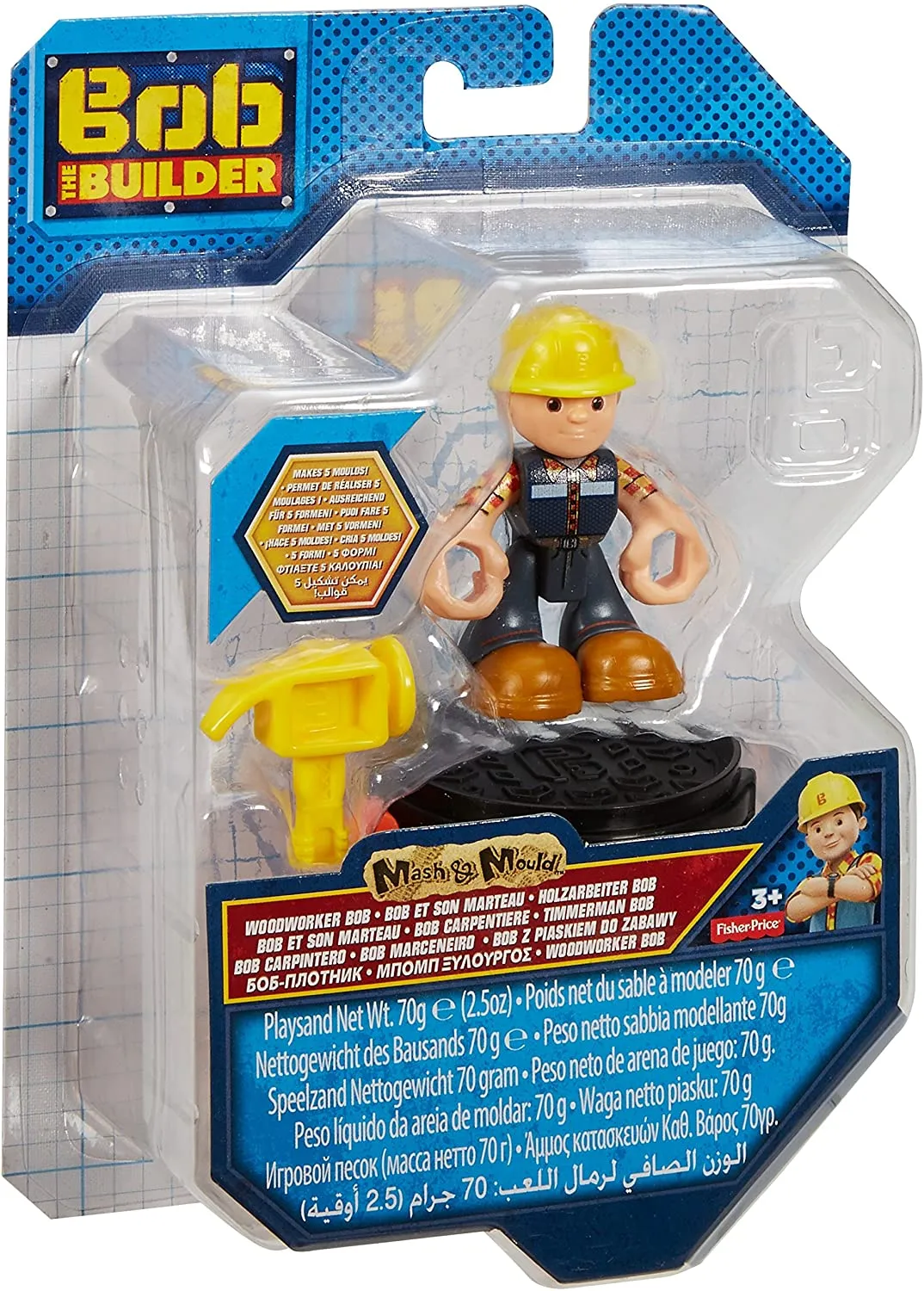 Fisher Price - Spielfigur - Bob der Baumeister mit Sand und Eimer