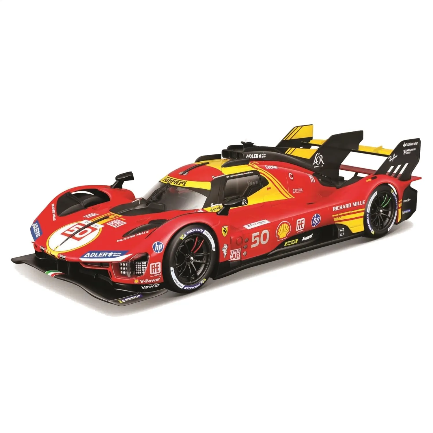 Bburago 18-26312 - Modellauto - Ferrari 499P LMH #50 - Sieger LeMans '24 (Maßstab 1:24)