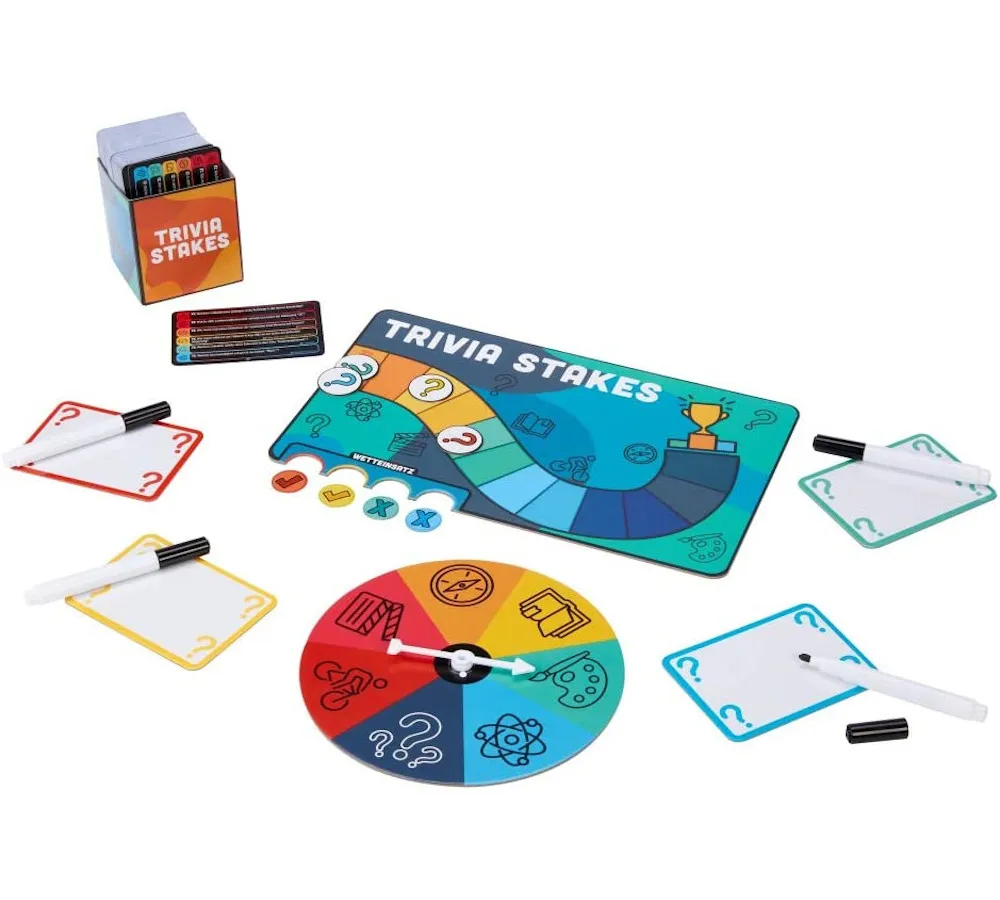 Mattel - Brettspiel - Trivia Stakes