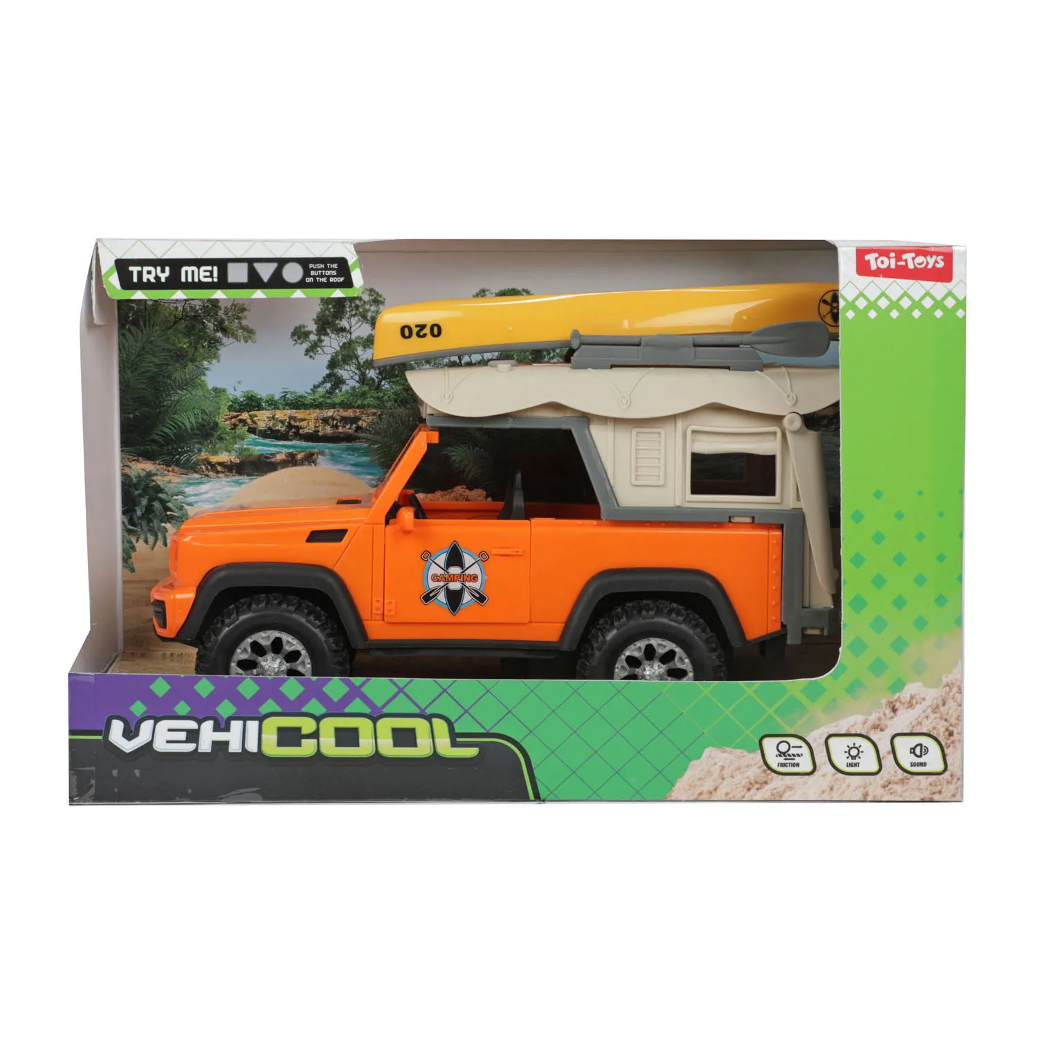 Toi-Toys 20854A  - VEHICOOL Auto 4x4 mit Dachzelt