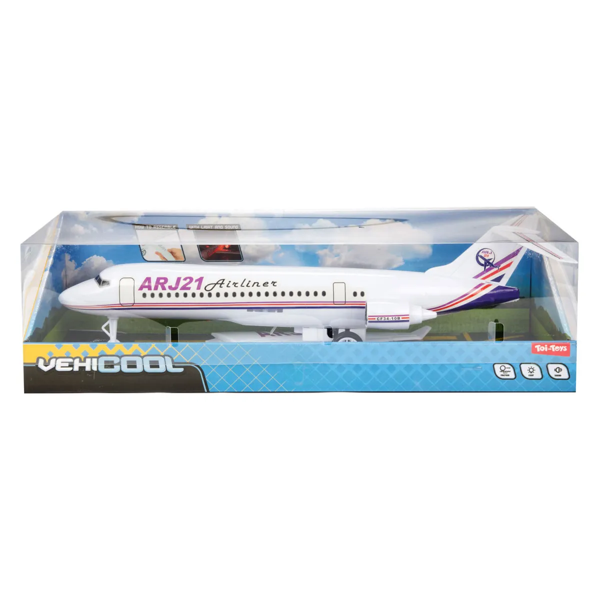 Toi-Toys 26529A - VEHICOOL Passagierflugzeug