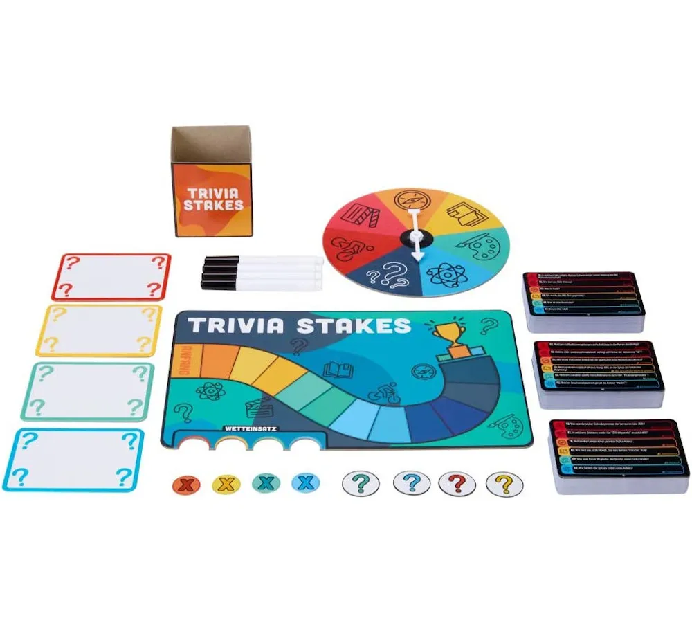 Mattel - Brettspiel - Trivia Stakes