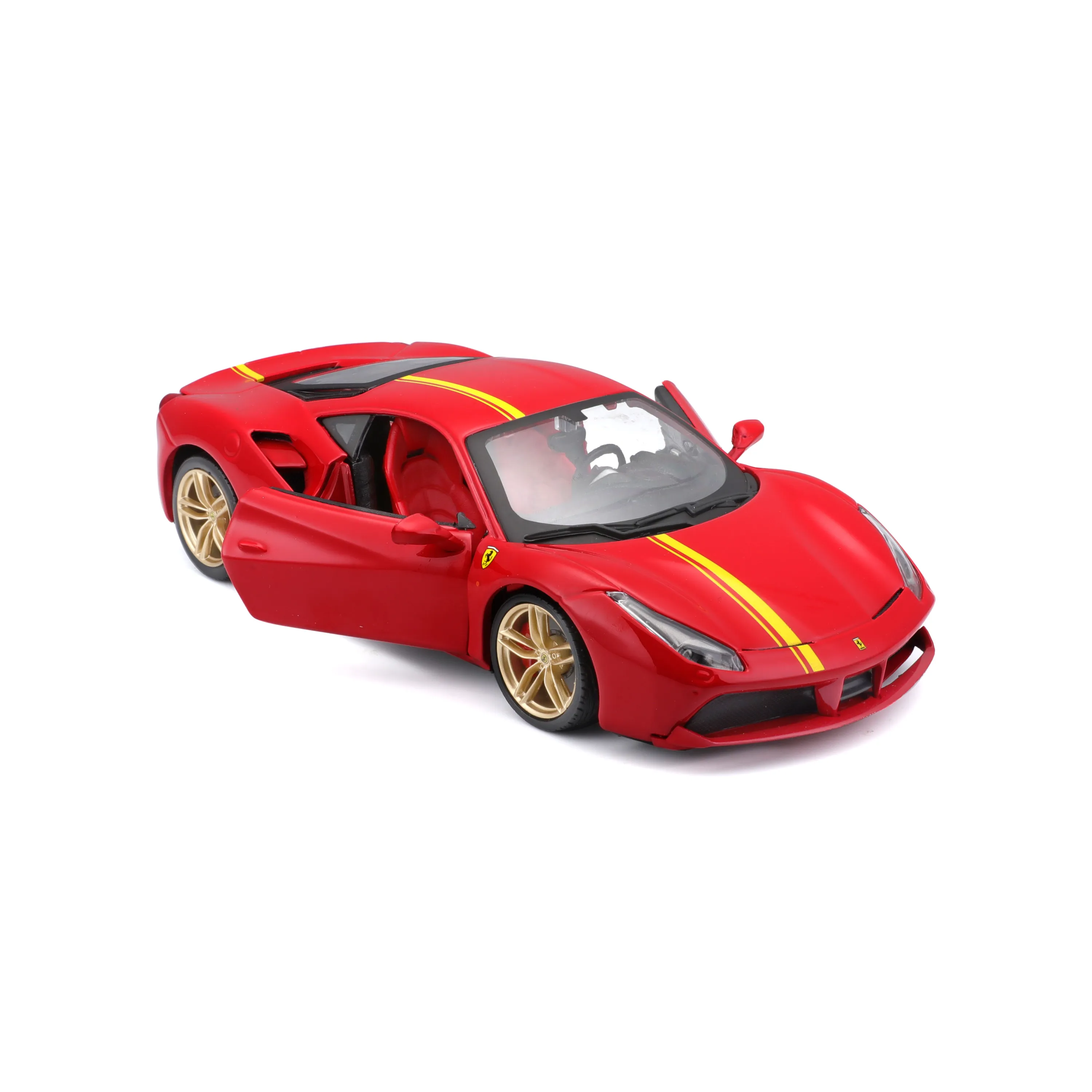 Bburago 18-26563 - Modellauto - Ferrari F488 GTB (rot, Maßstab 1:24)