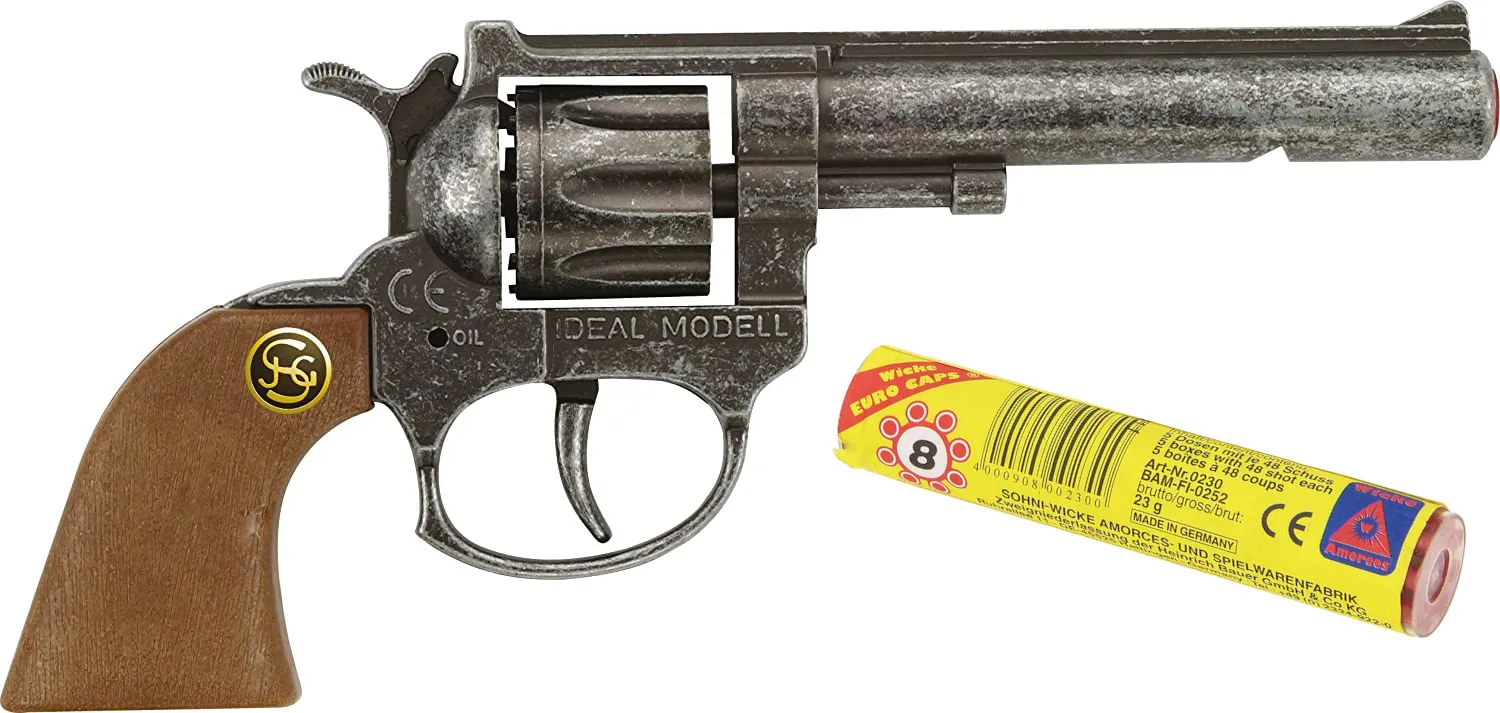 Schrödel 105 1181 - Spielzeugpistole - VIP antik, 8 Schuss
