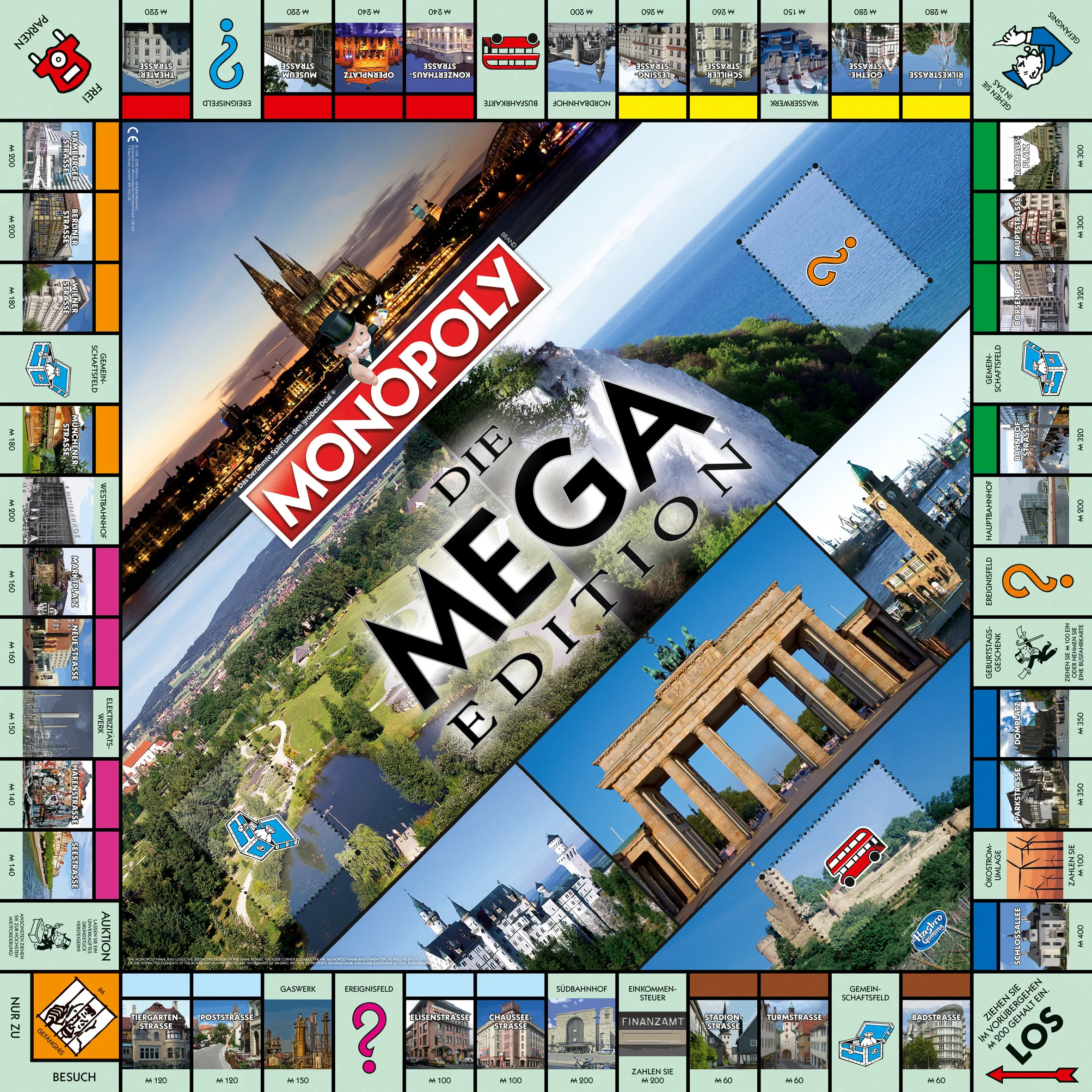 Monopoly Mega 2nd Edition (neue Auflage 2020) + Geldregen + Mr.Monopoly Plüsch
