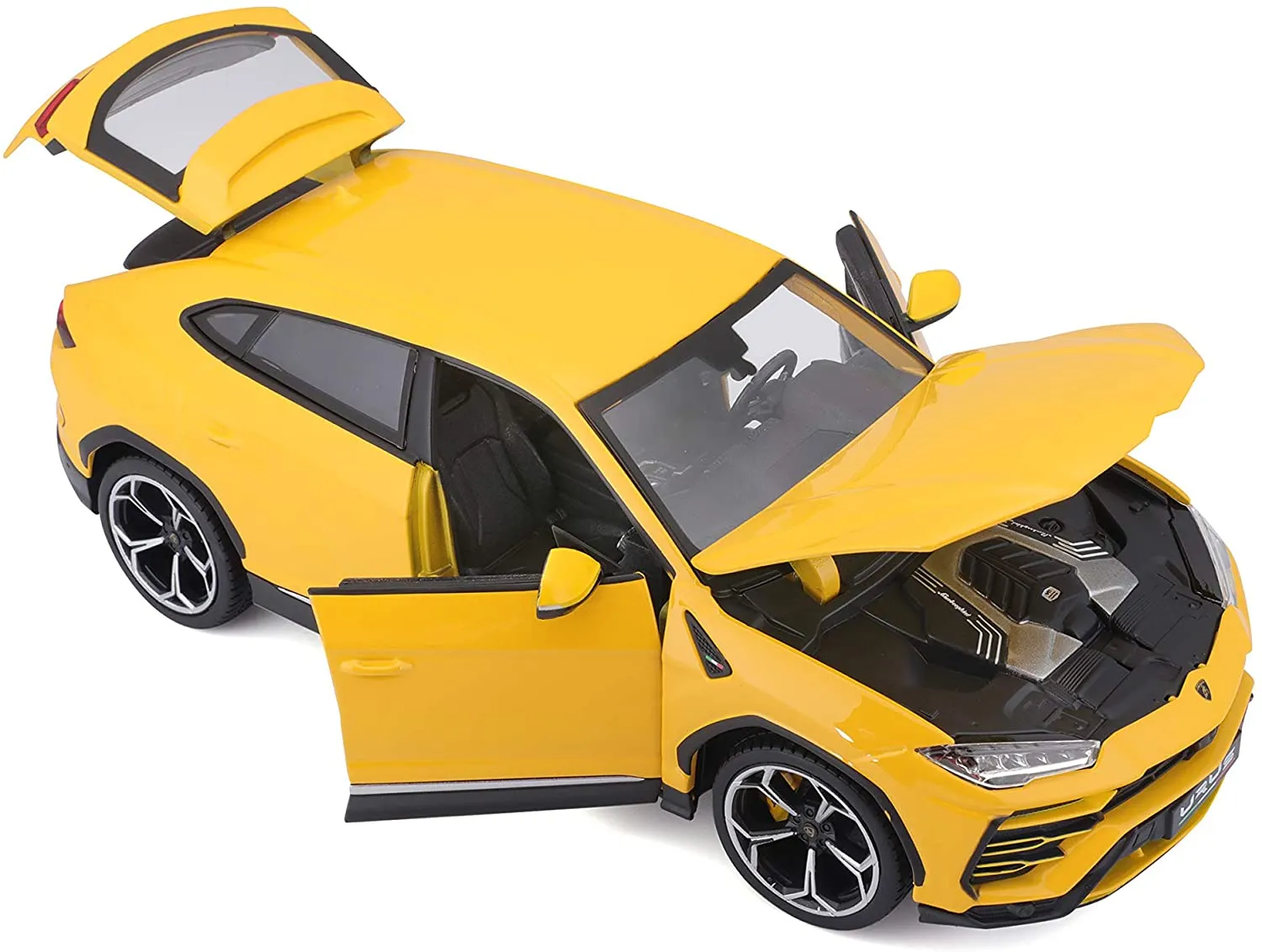 Bburago 18-11042Y - Modellauto - Lamborghini Urus (gelb, Maßstab 1:18)