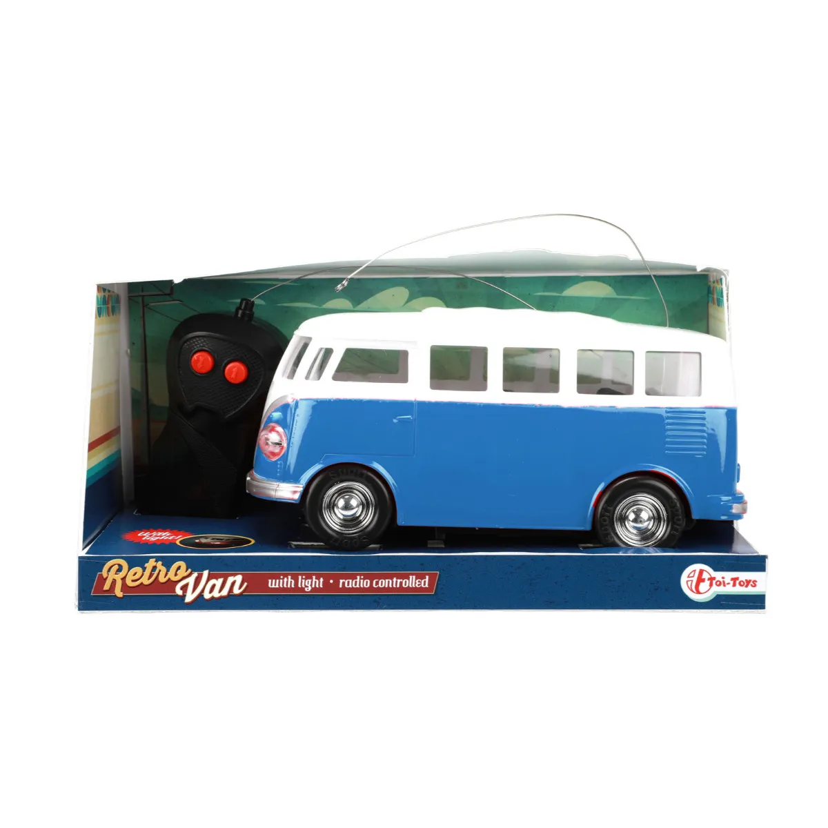 Toi-Toys 25256B - Retro Bus mit Licht