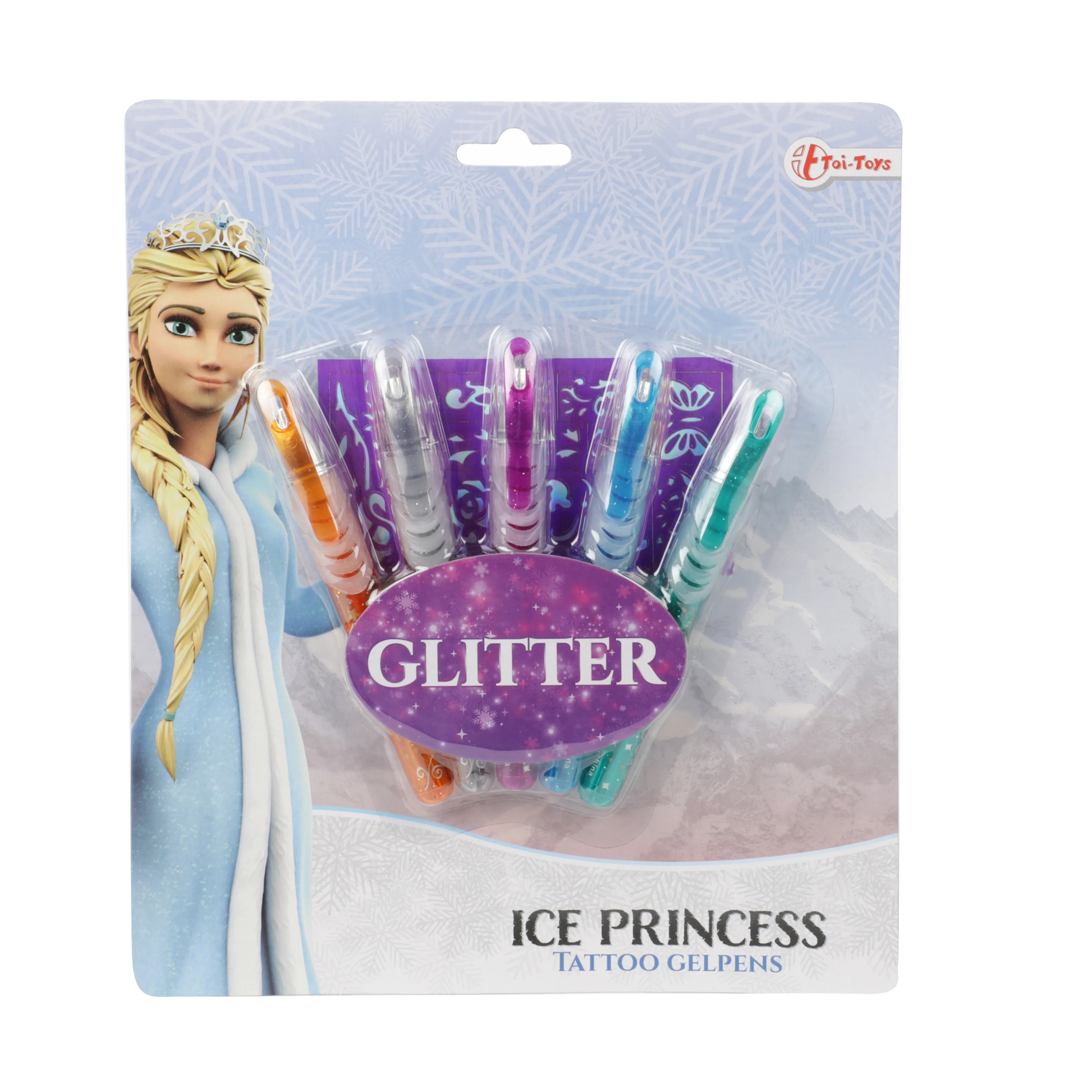 Toi-Toys 45650A - ICE PRINCESS 5 Tattoo Gelstifte