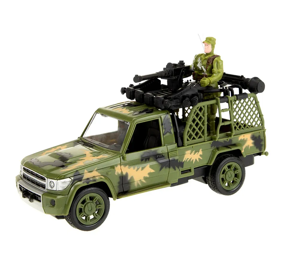 Toi-Toys - Ferngesteuertes Fahrzeug - Alfafox Militär Jeep mit Soldat (22cm)