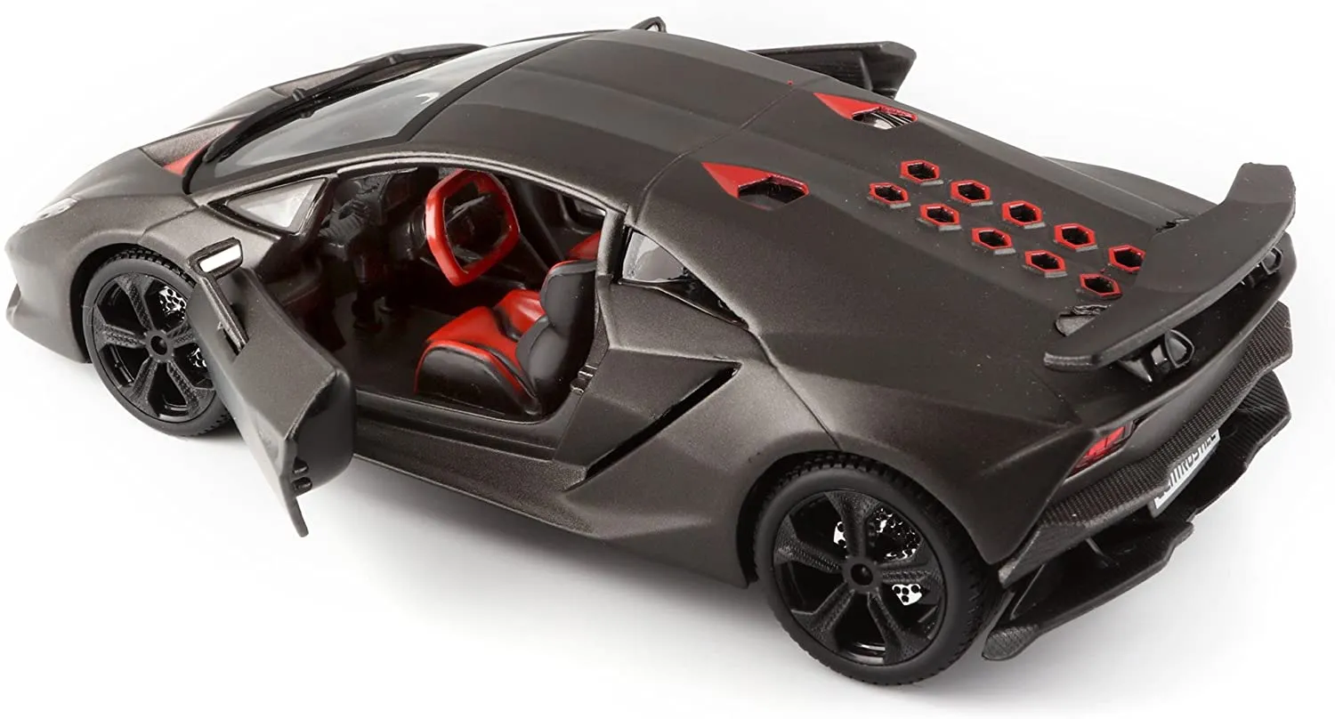 Bburago 18-21061 - Modellauto - Lamborghini Sesto Elemento (grau metallic, Maßstab 1:24)