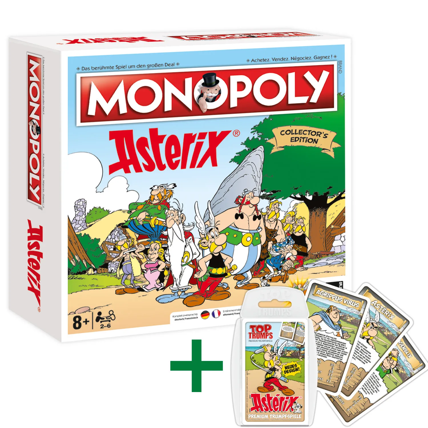 Monopoly Asterix und Obelix Collector's Edition + Top Trumps Asterix Monopoly Asterix und Obelix Collector's Edition + Top Trumps Asterix