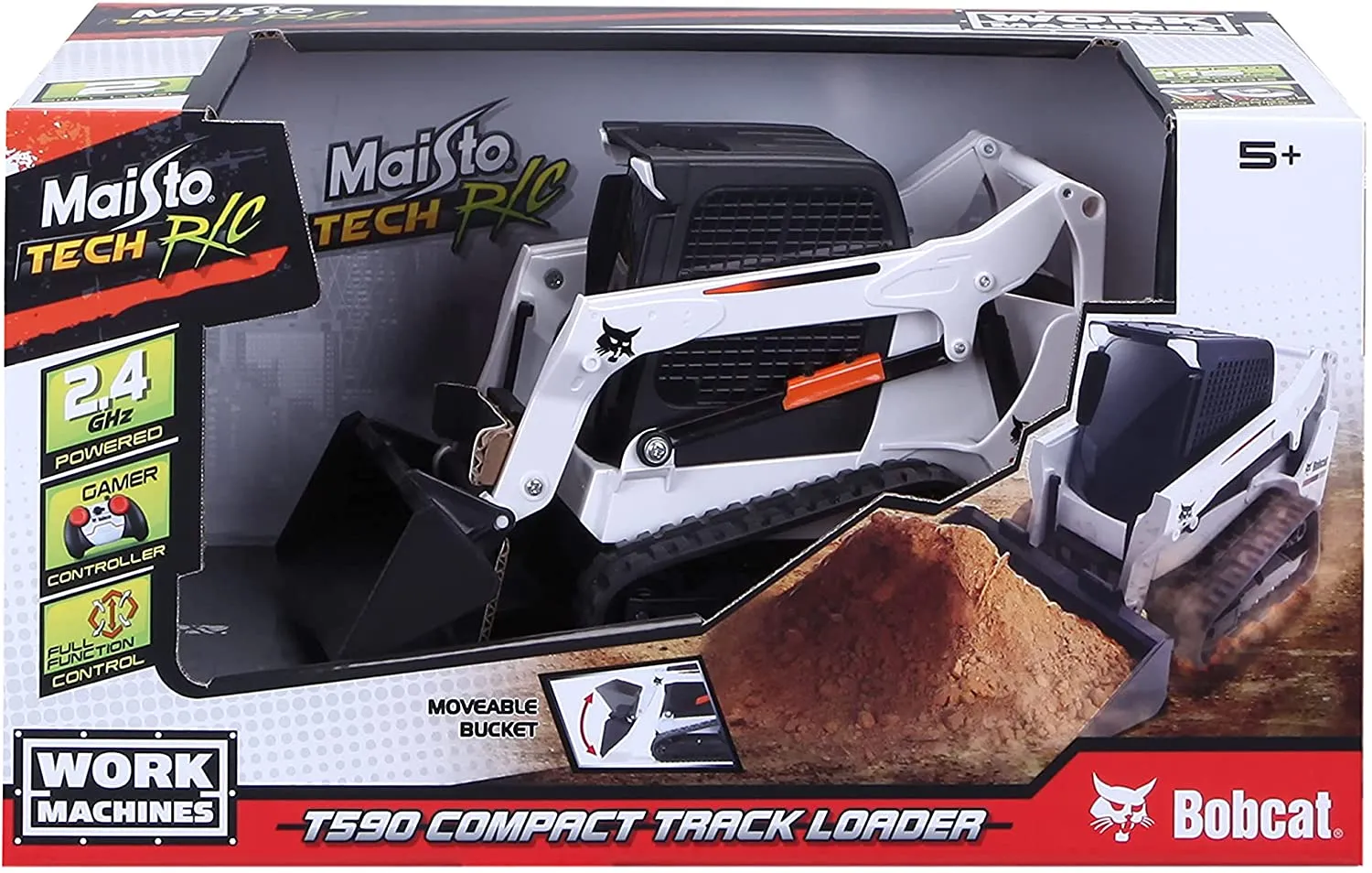 Maisto Tech 82183 - Ferngesteuertes Fahrzeug -  Bobcat T590 (19cm)