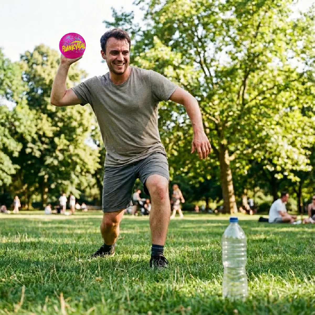 Flunkyball (15cm, pink/gelb)