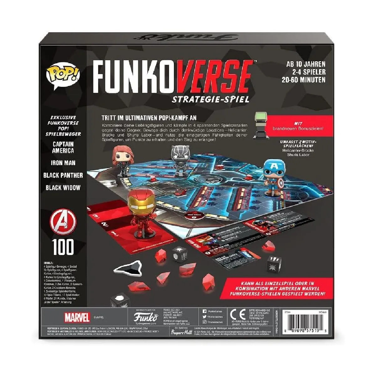 Funko - Strategie-Spiel - Funkoverse Marvel + Erweiterung