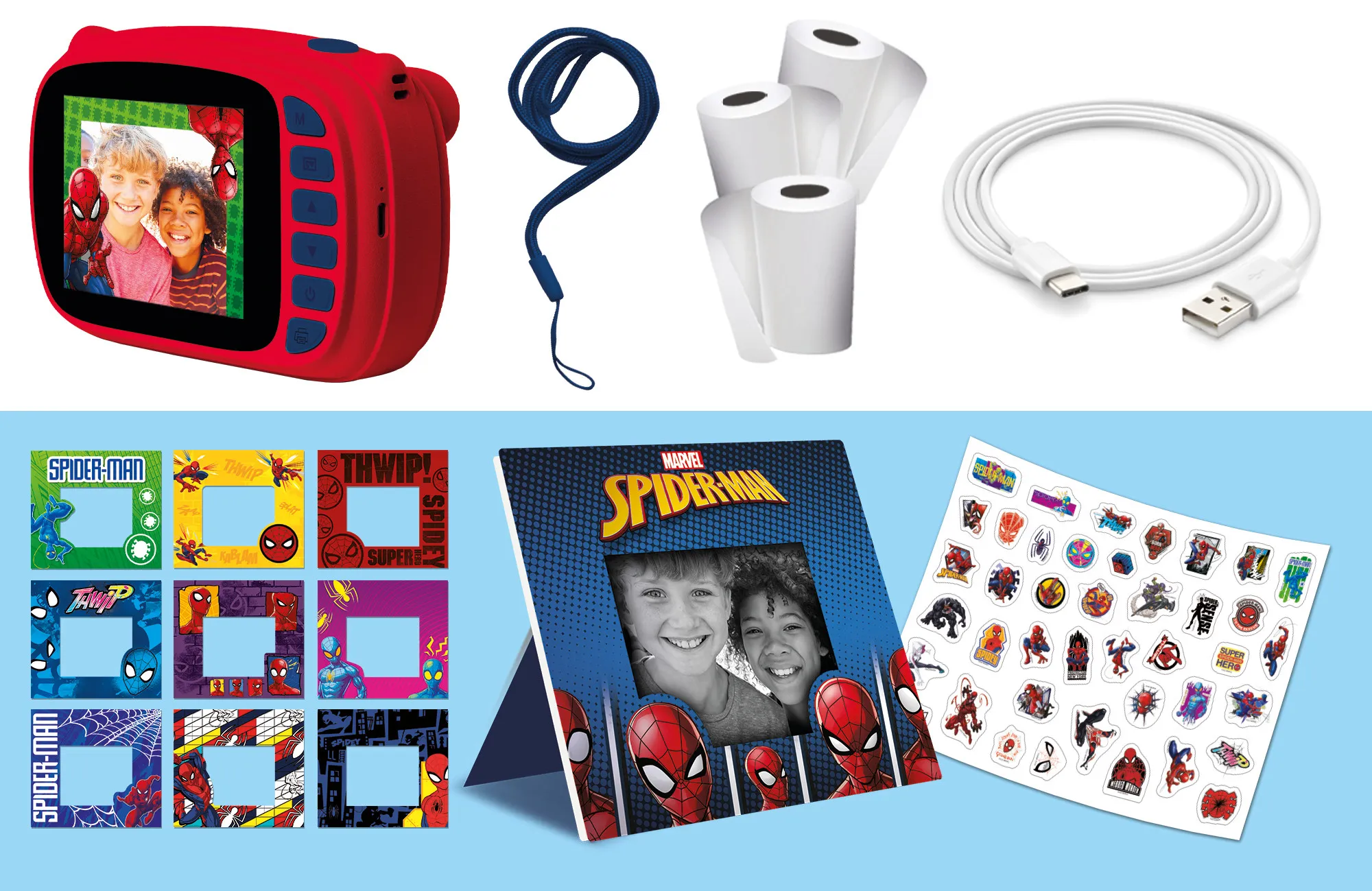 Lisciani 104024 - Marvel Spiderman Print Cam Sofortbildkamera Kamera