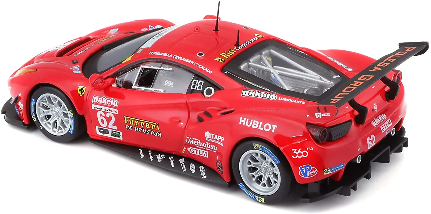 Bburago Modellauto - Ferrari 488 GTE 2017 (Maßstab 1:43) in Geschenkbox