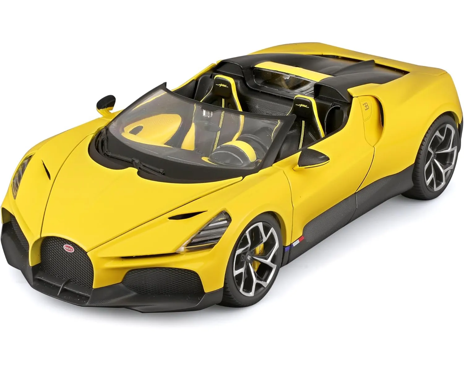 Bburago 18-11051 - Modellauto - Bugatti Mistral (gelb, Maßstab 1:18)