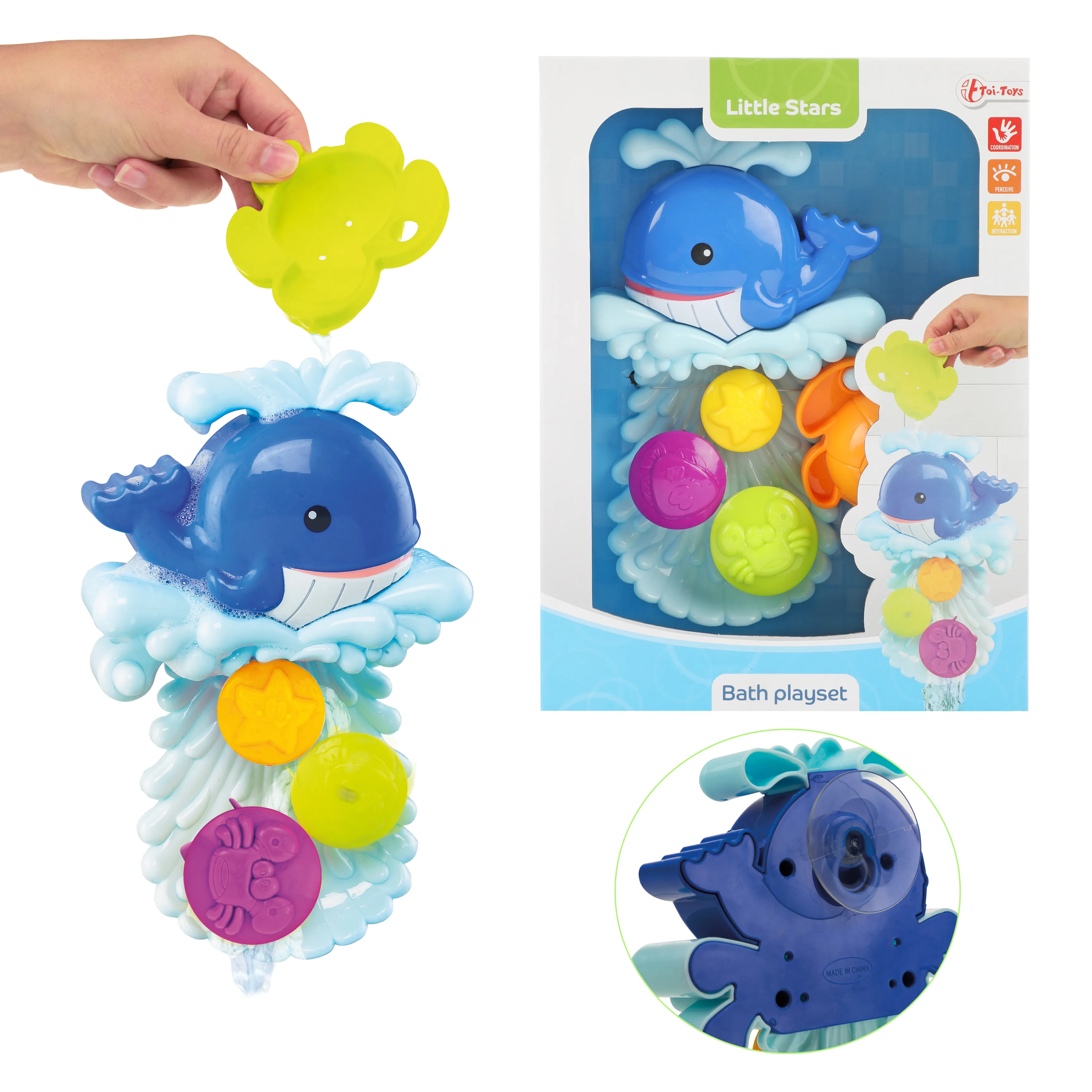 Toi-Toys 71222A - Little Stars - Wassermühle mit Saugnapf