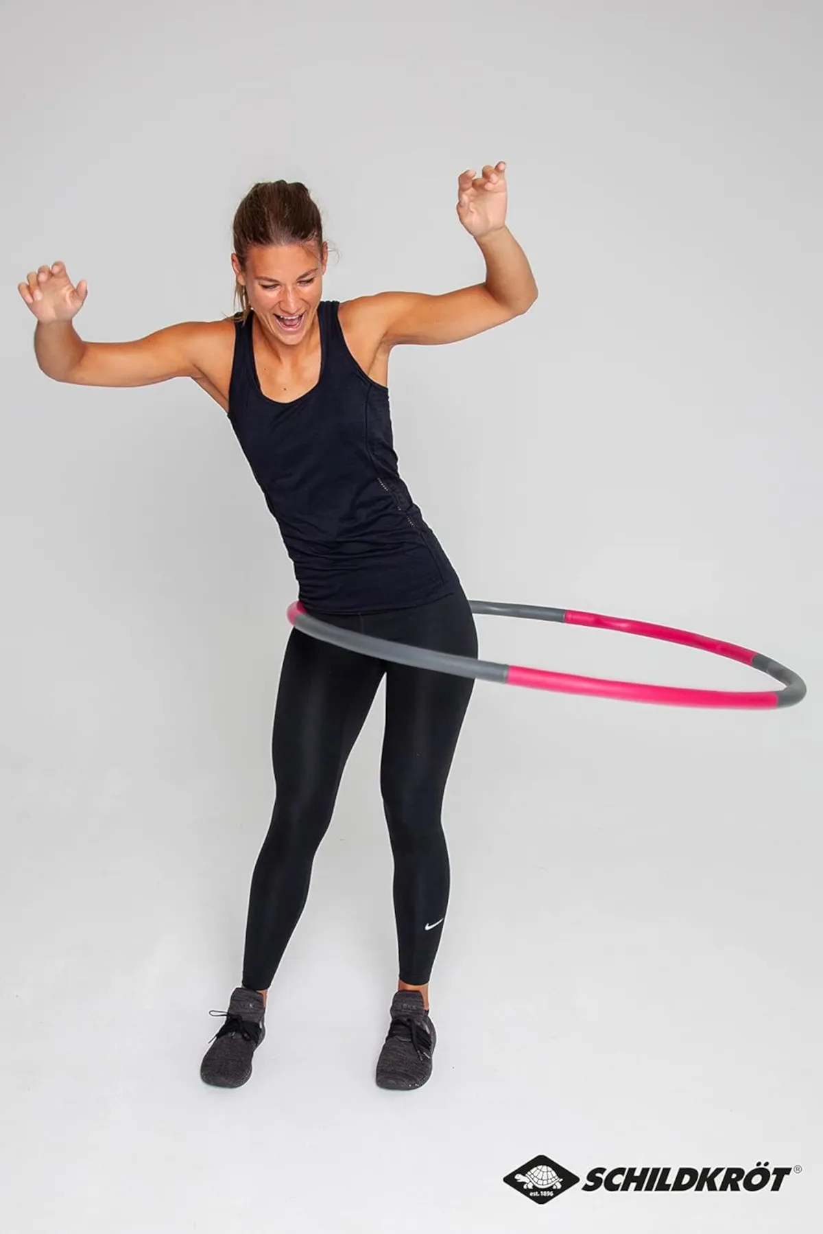 Schildkröt - Fitness Hula-Hoop (berry, mit Massagewellen)