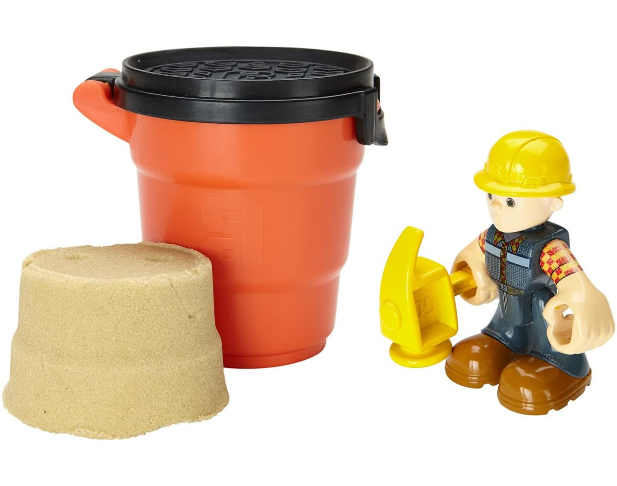 Fisher Price - Spielfigur - Bob der Baumeister mit Sand und Eimer