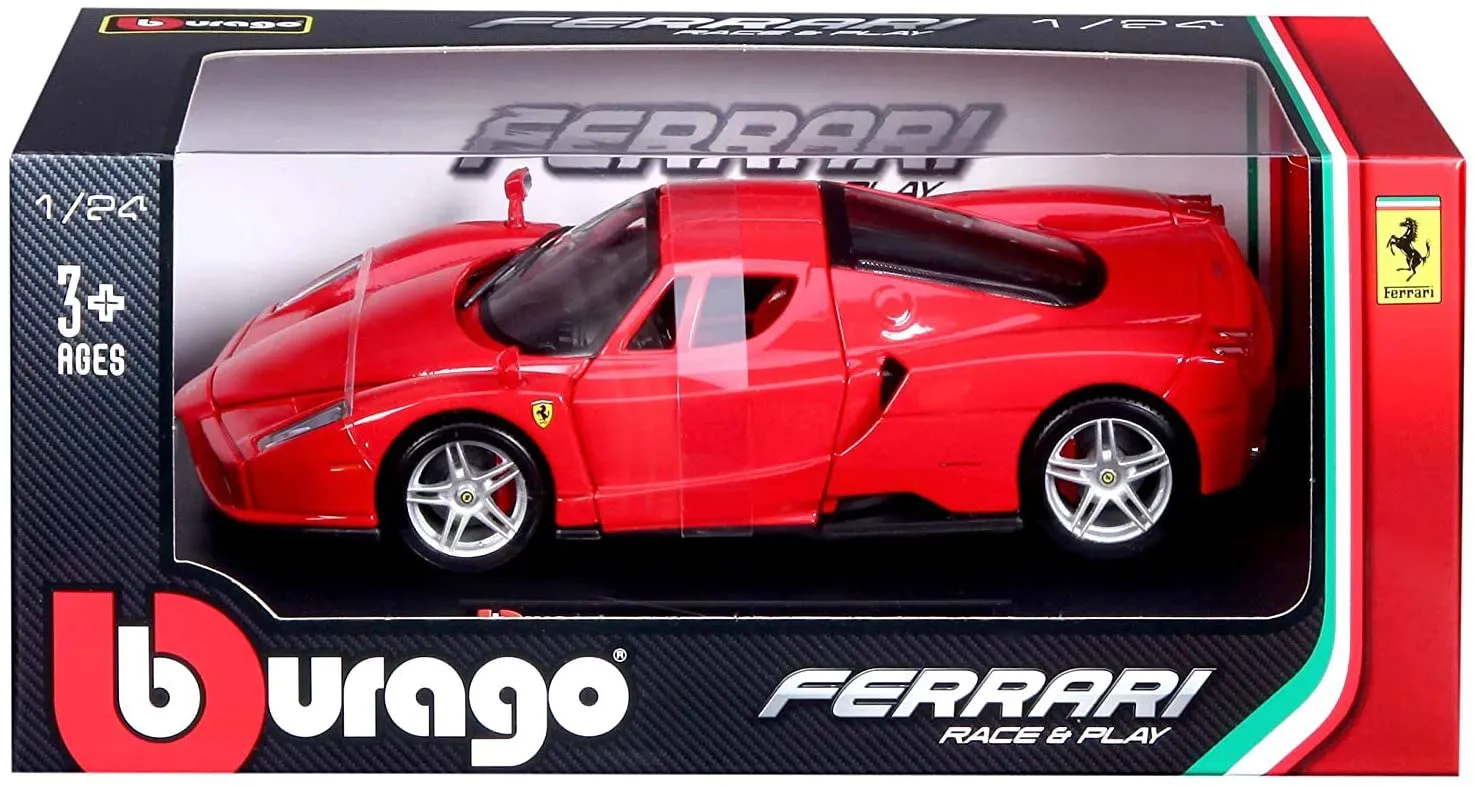 Bburago 18-26006 - Modellauto - Ferrari R&P Enzo (rot, Maßstab 1:24)