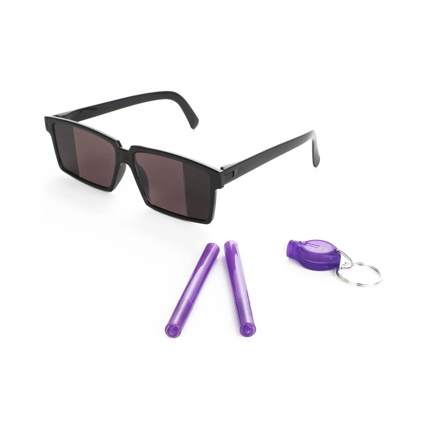 Toi-Toys - Spionage-Set mit Spiegelbrille, Geheimstift und UV-Lampe