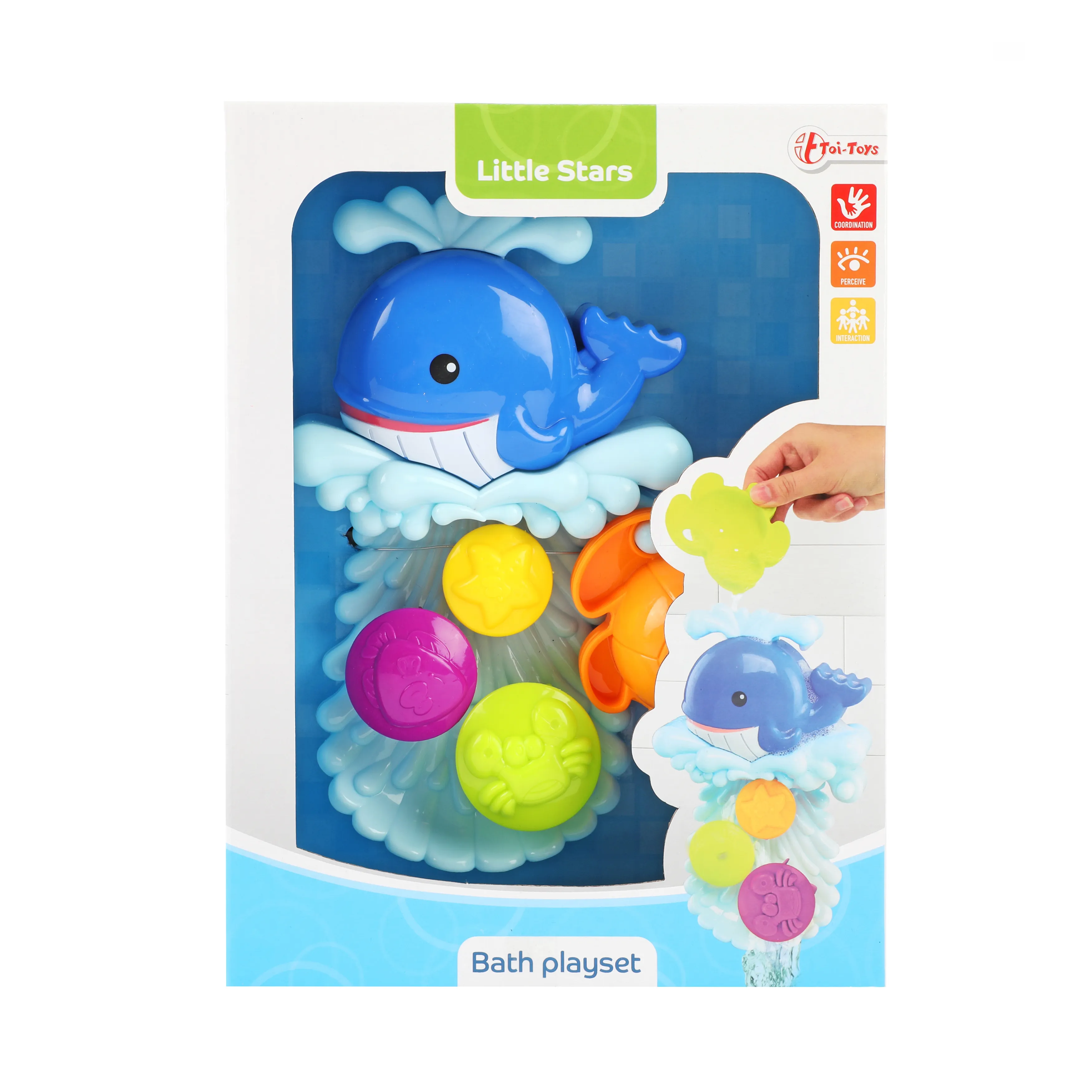 Toi-Toys 71222A - Little Stars - Wassermühle mit Saugnapf