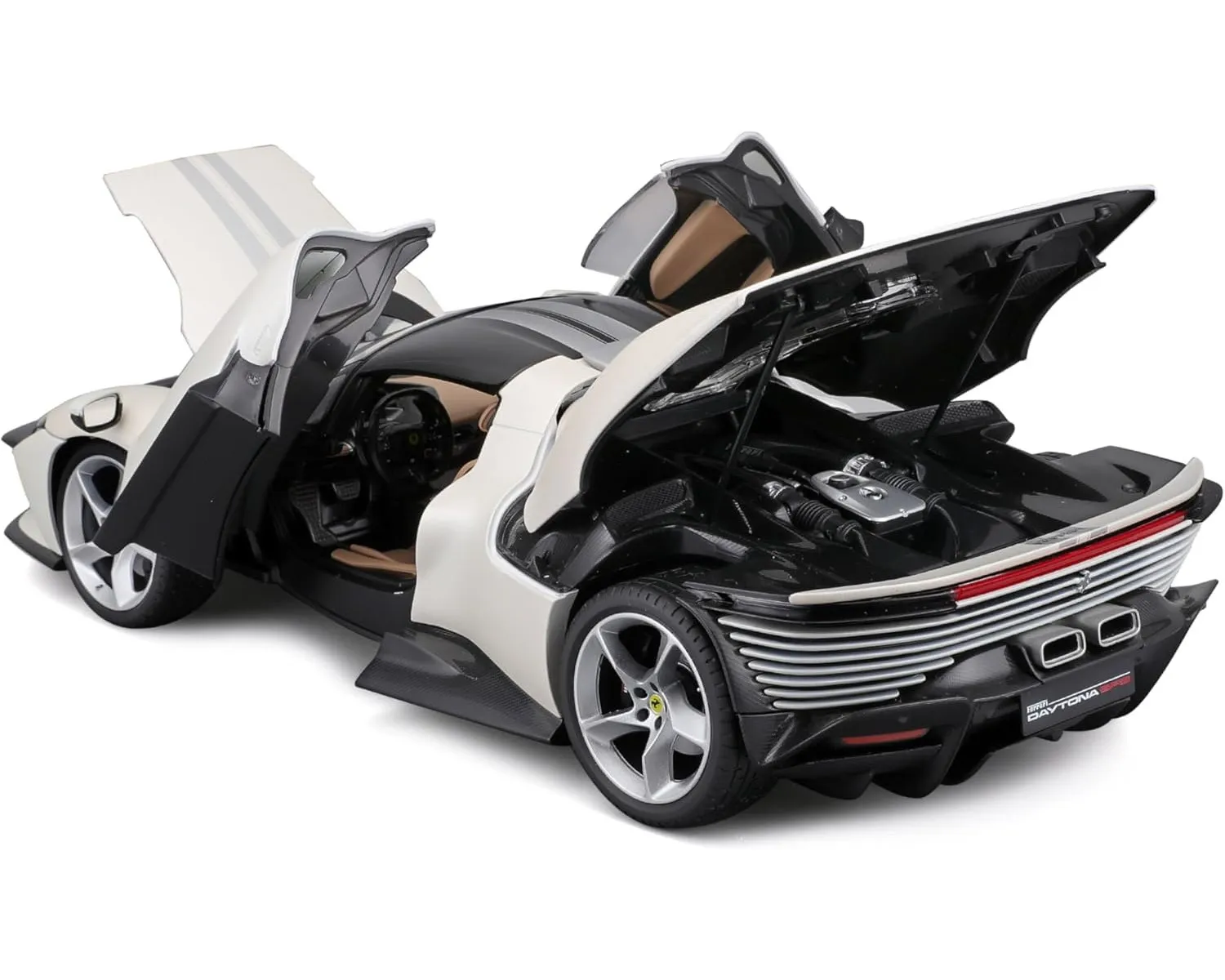 Bburago 18-16912 - Modellauto - Ferrari Daytona SP3 Signa (weiß, Maßstab 1:18)