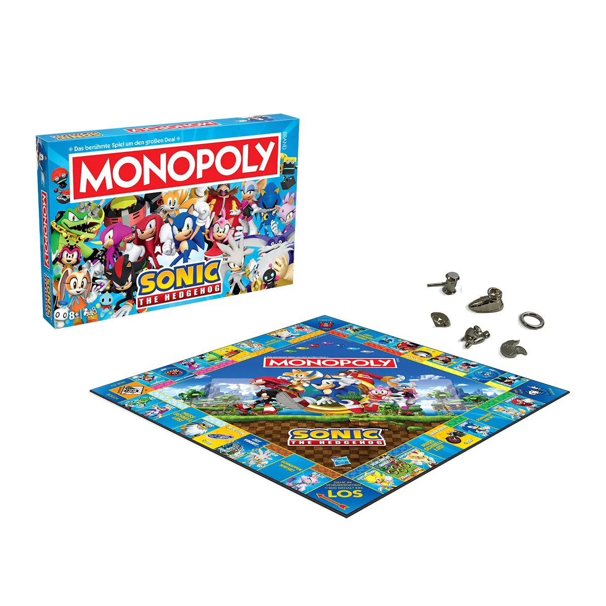 Monopoly - Sonic + 6 EXTRA Spielfiguren