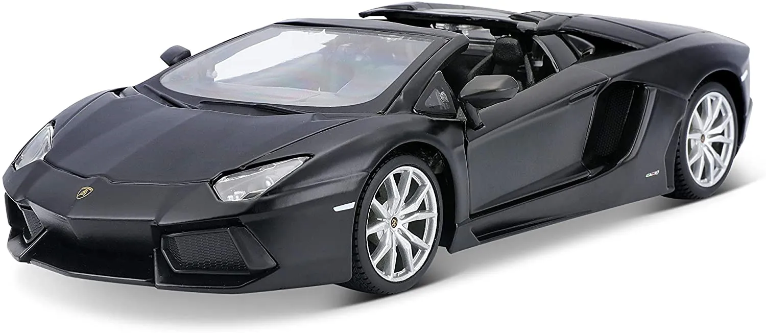Maisto 31504 - Modellauto -  Lamborghini Aventador LP 700-4 Roadster (mattschwarz, Maßstab 1:24)