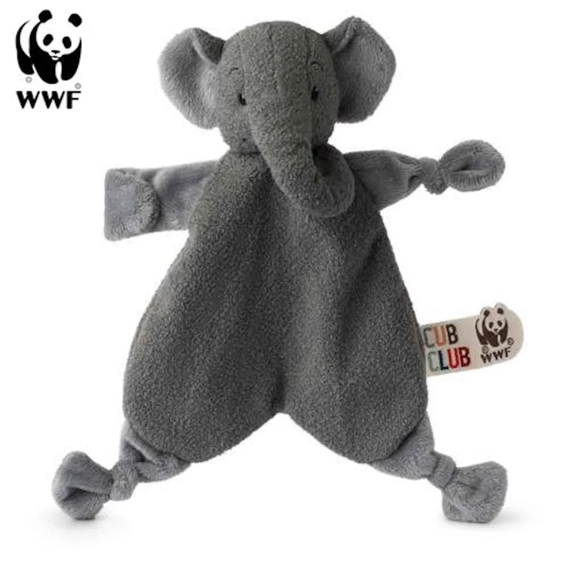 Cub Club - Schmusetuch Ebu der Elefant (grau, 30cm)