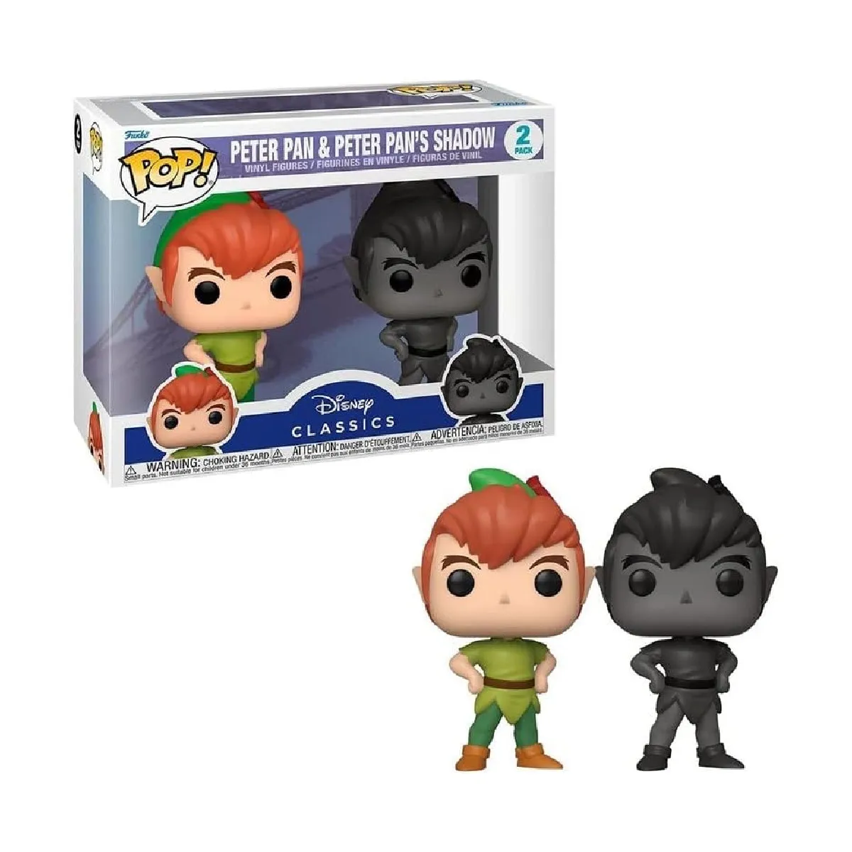 Funko Pop! - Disney Peter Pan - Peter Pan und sein Schatten (2er Pack)