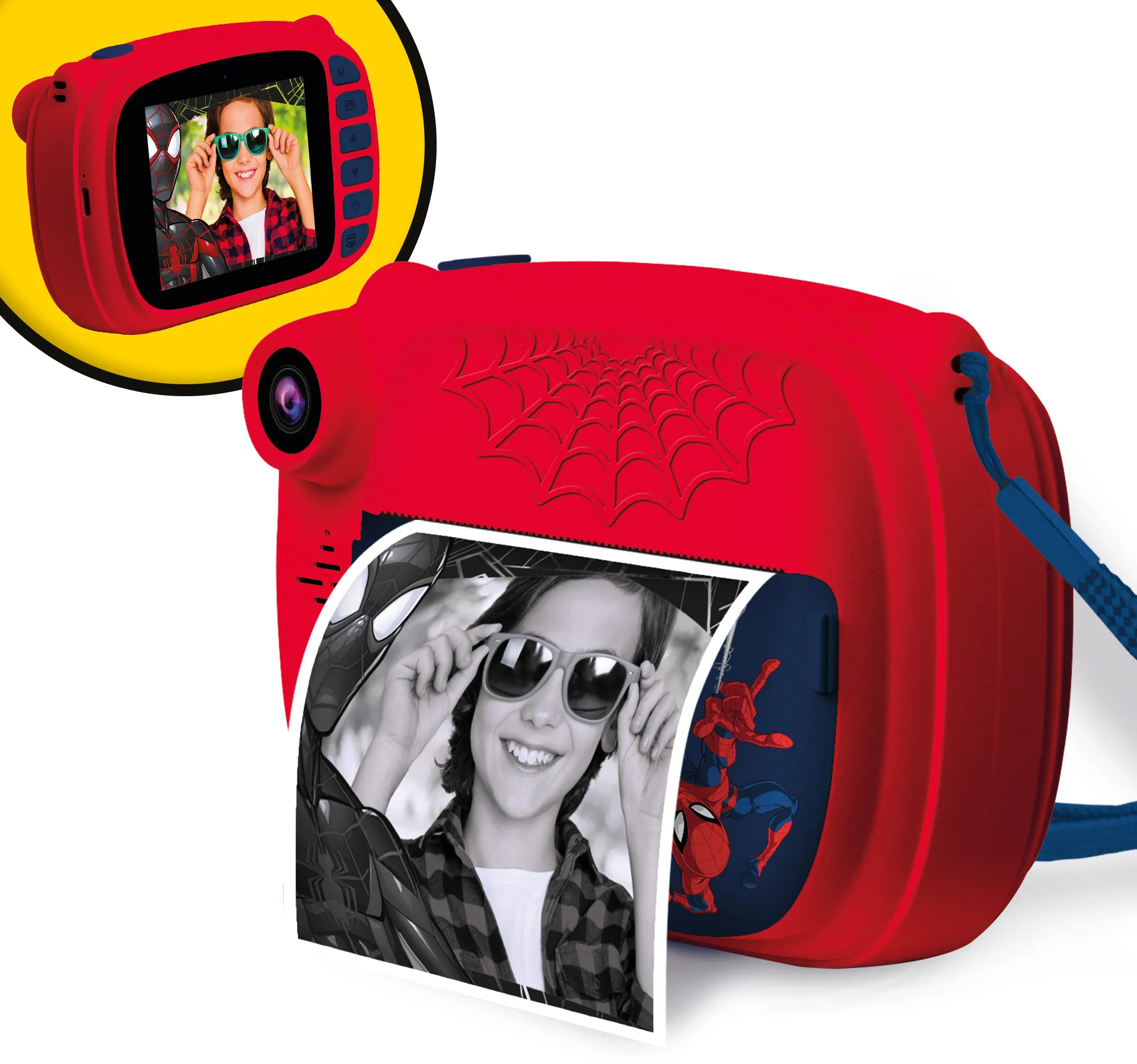 Lisciani 104024 - Marvel Spiderman Print Cam Sofortbildkamera Kamera