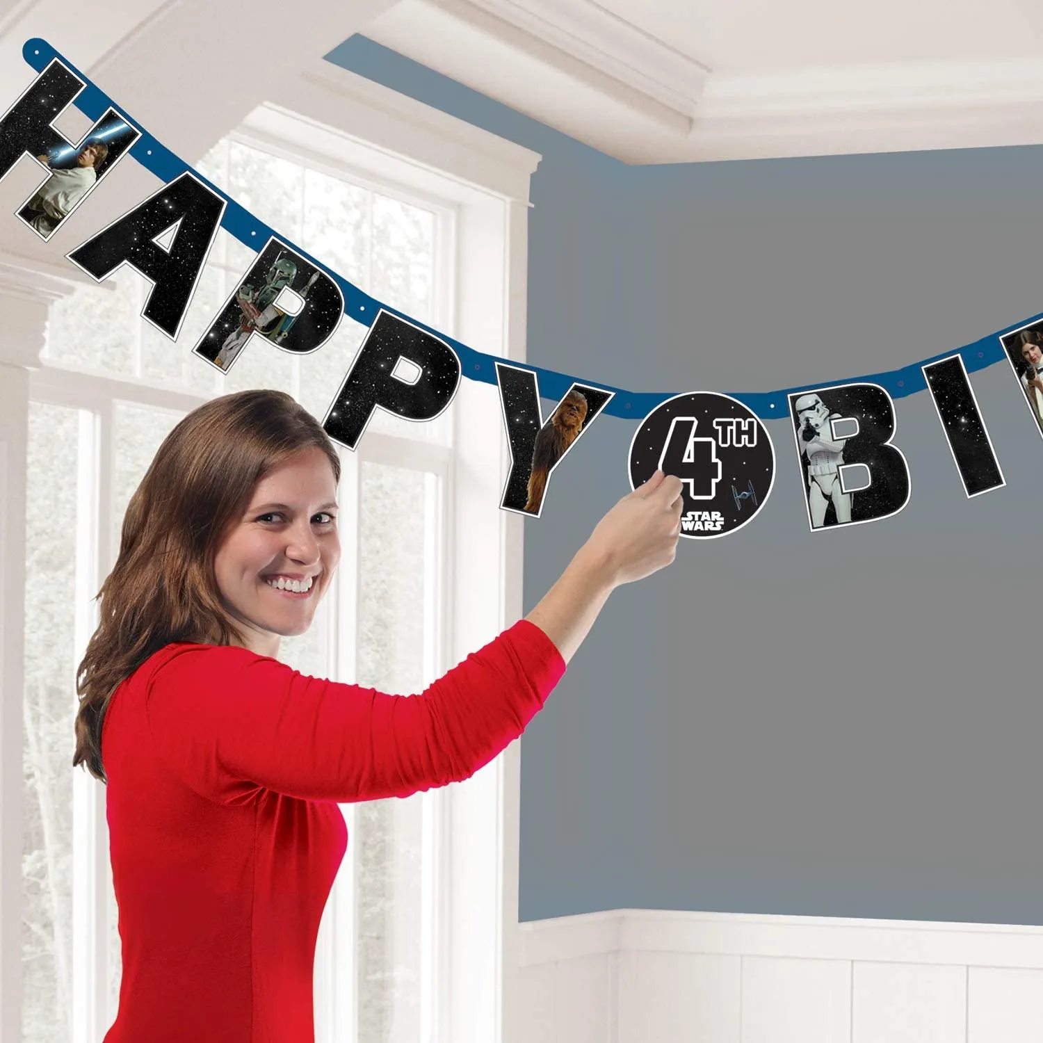 Amscan Star Wars - Happy Birthday Girlande (140cm)