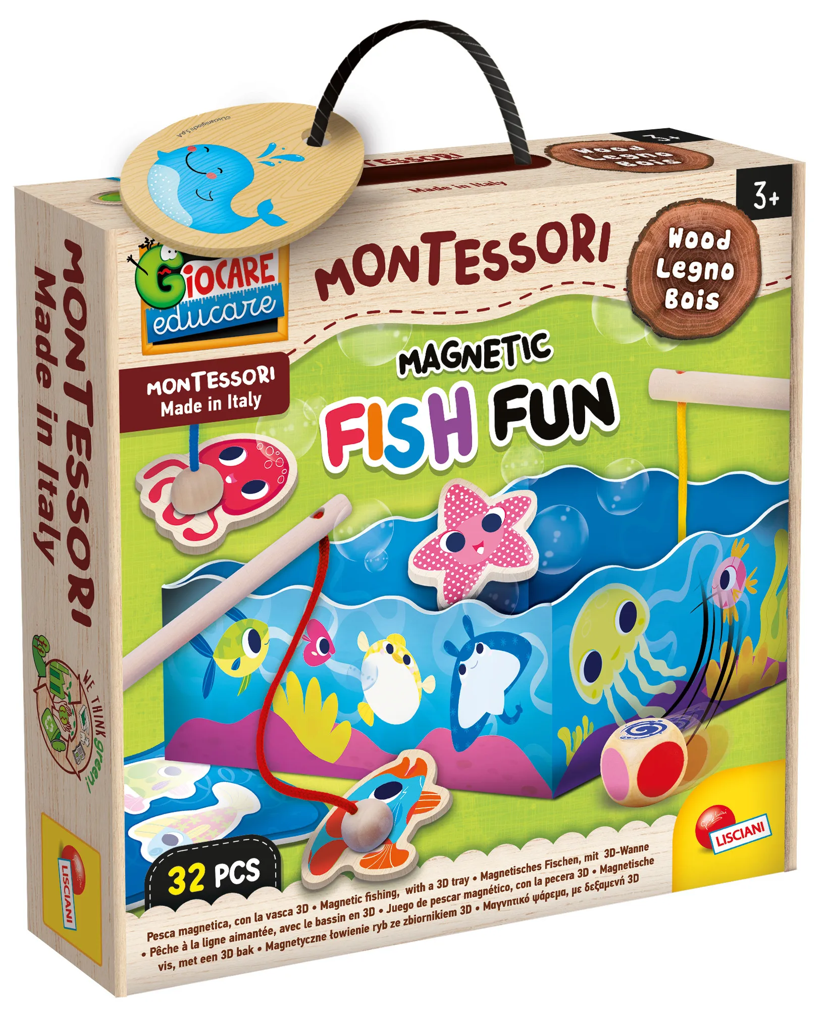 Lisciani 98354 - Montessori - Magnetic Fish Fun