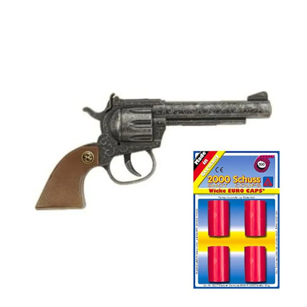Schrödel 404 4598 - Spielzeugpistole - Sheriff antik, 100 Schuss