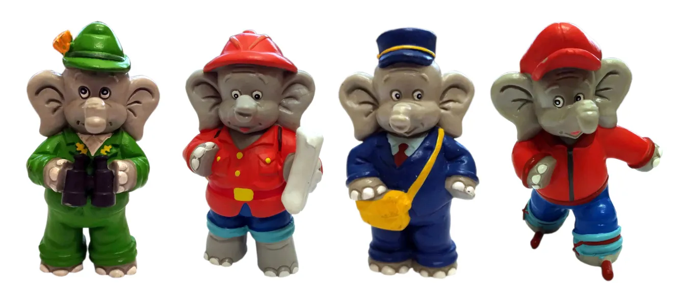 Benjamin Blümchen Figuren 7cm (4er Set)