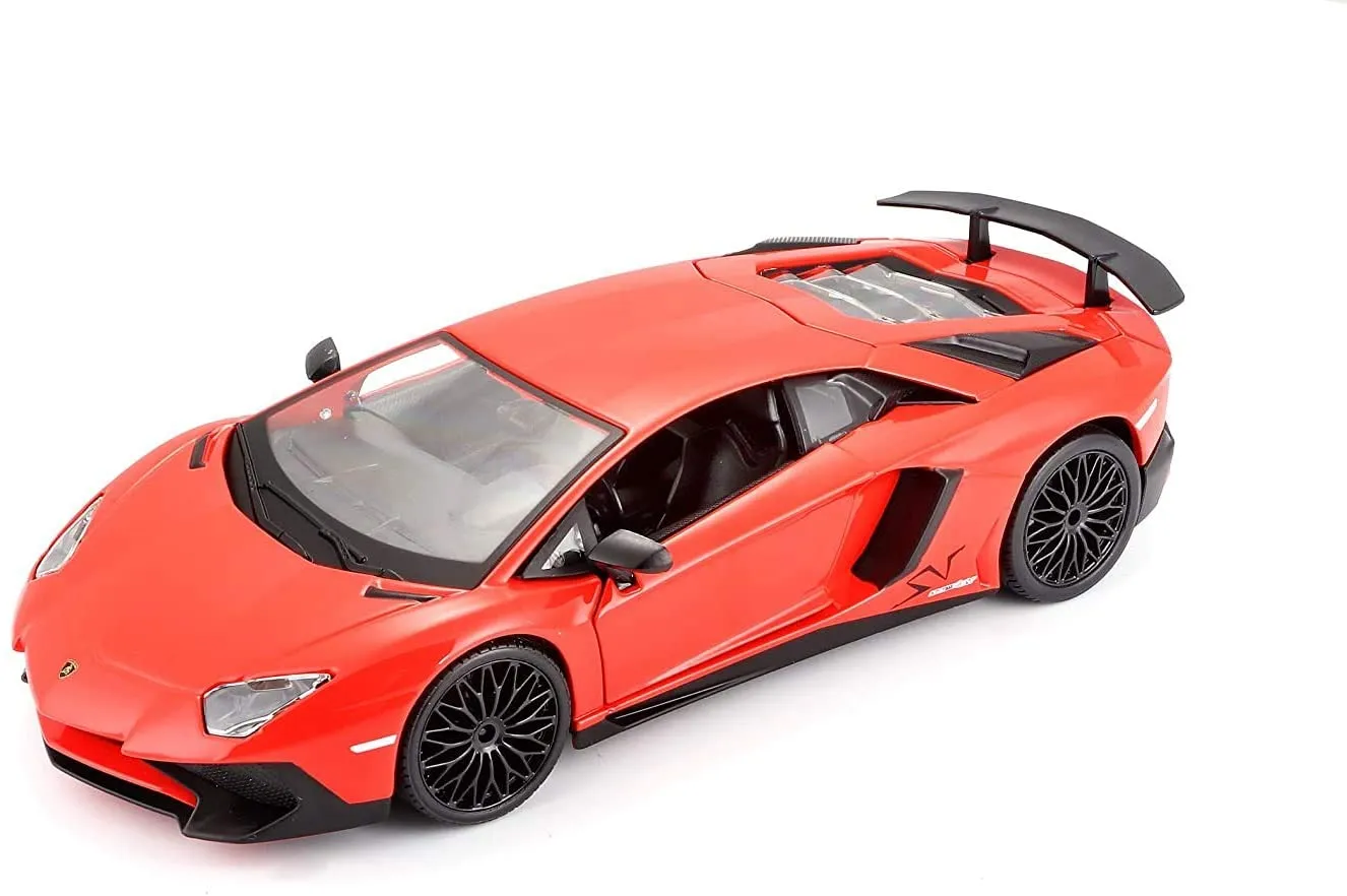 Bburago 18-21079 - Modellauto - Lamborghini Aventador LP 750-4SV (rot, Maßstab 1:24)