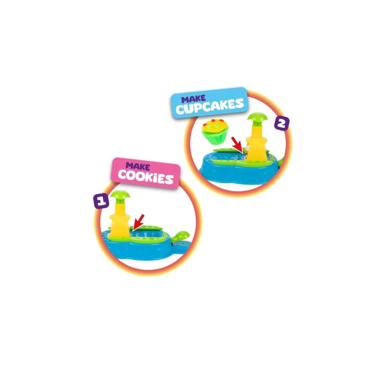 Toi-Toys 47712Z - SCULPTIDOUGH Knetset (5x Knete + Zubehör)