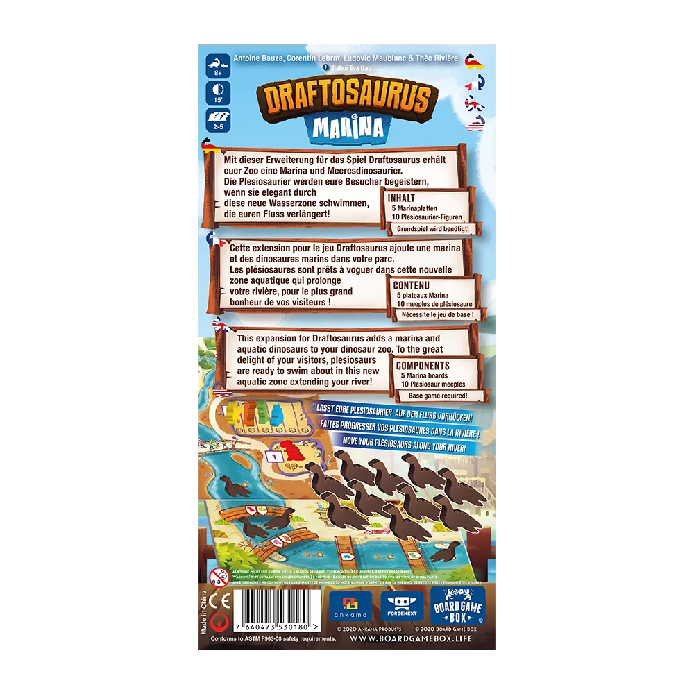 Board Game Box - Draftosaurus Erweiterungen Aerial Show + Marina (2er Set)
