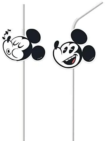 Procos - Micky Maus Faces - Trinkhalme (6 Stück)