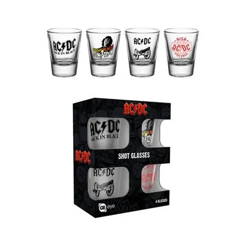 AC/DC Schnapsgläser 4er Set "Mix"