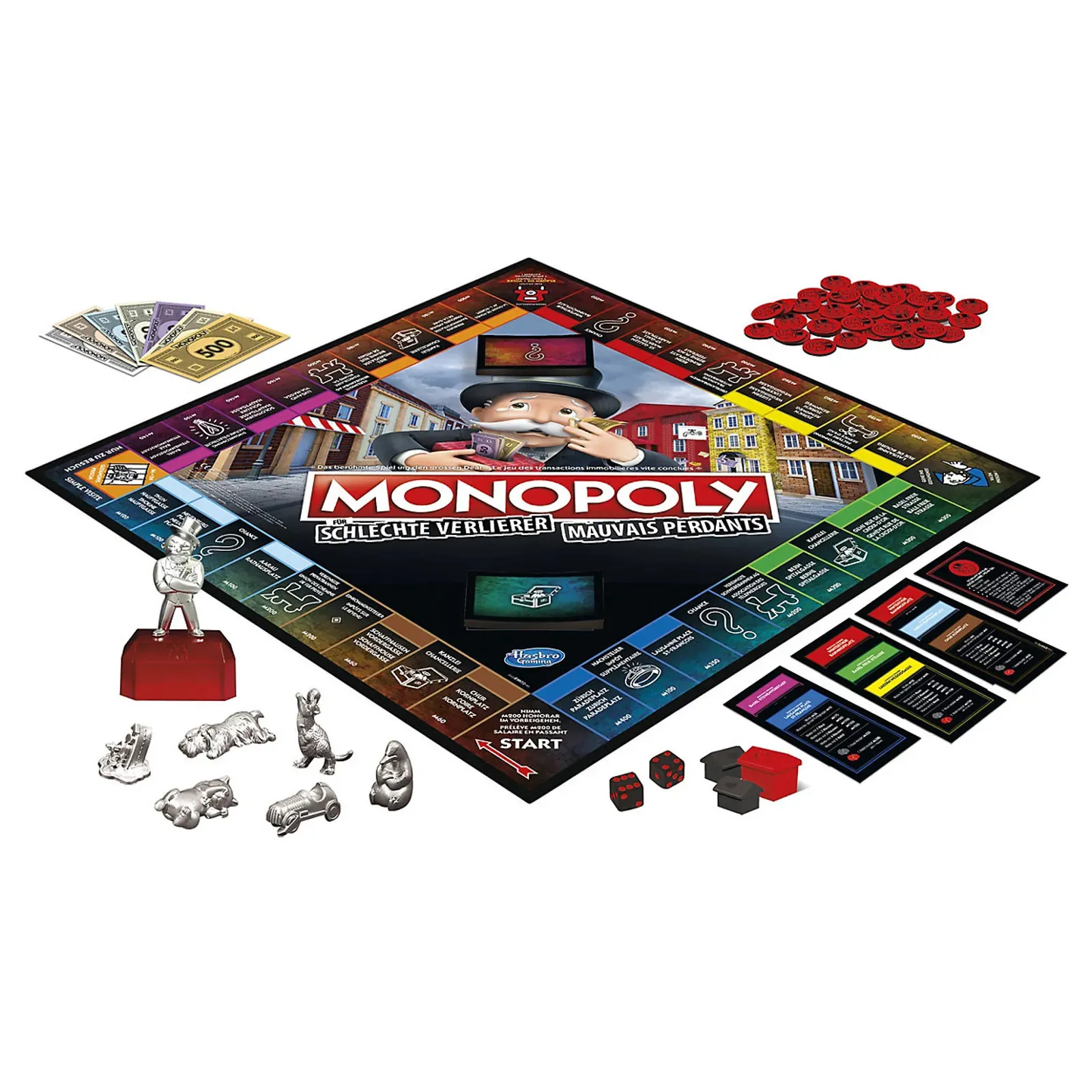 Hasbro - Monopoly - Für schlechte Verlierer (deutsch/französisch) Hasbro - Monopoly - Für schlechte Verlierer (deutsch/französisch)