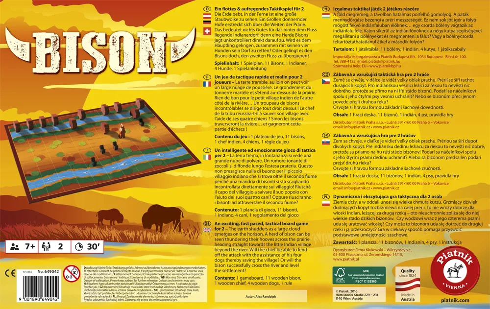 Piatnik - Bison Brettspiel