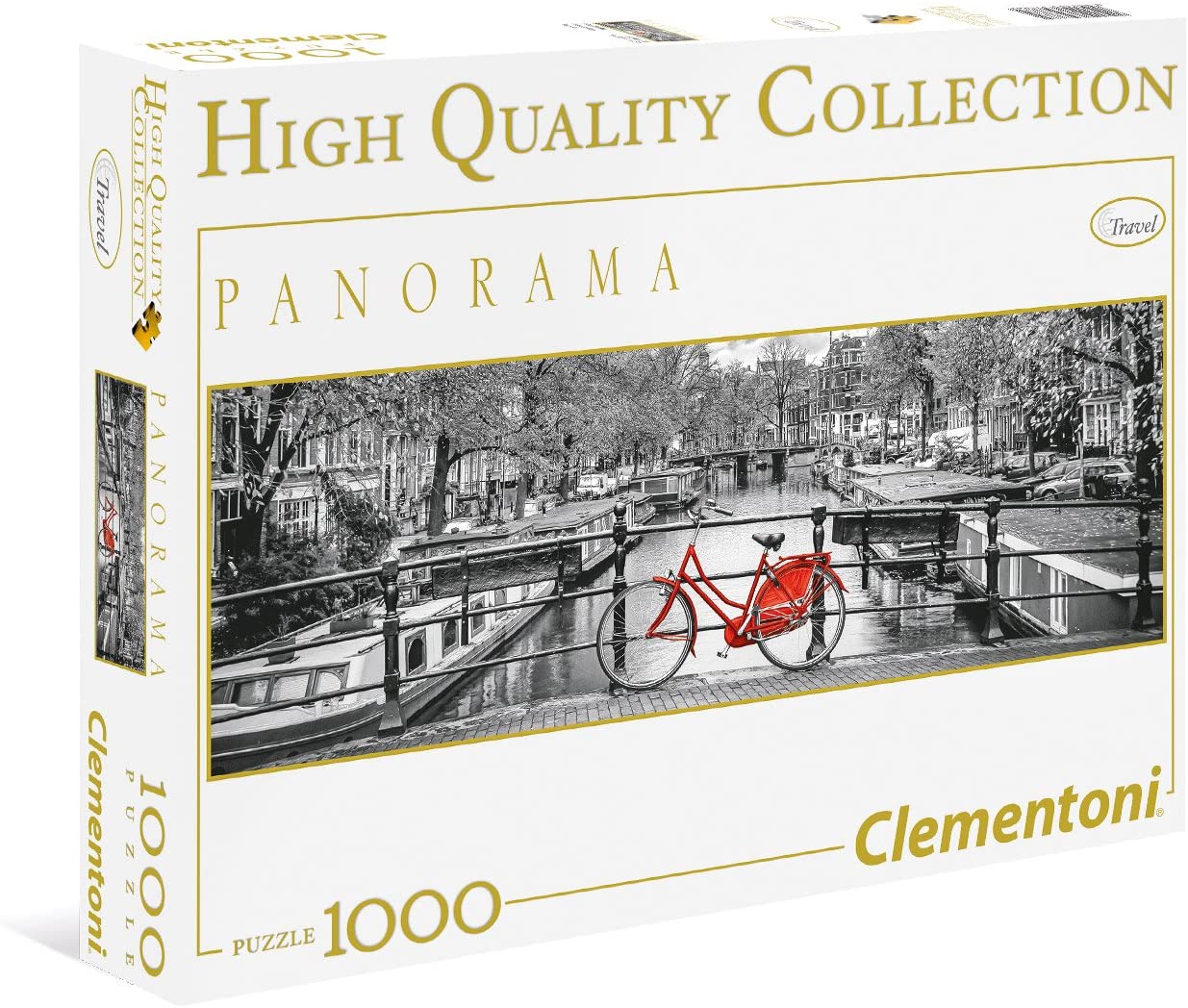 Clementoni High Quality Collection Puzzle "Amsterdam Bicycle" 1000 Teile Panorama 