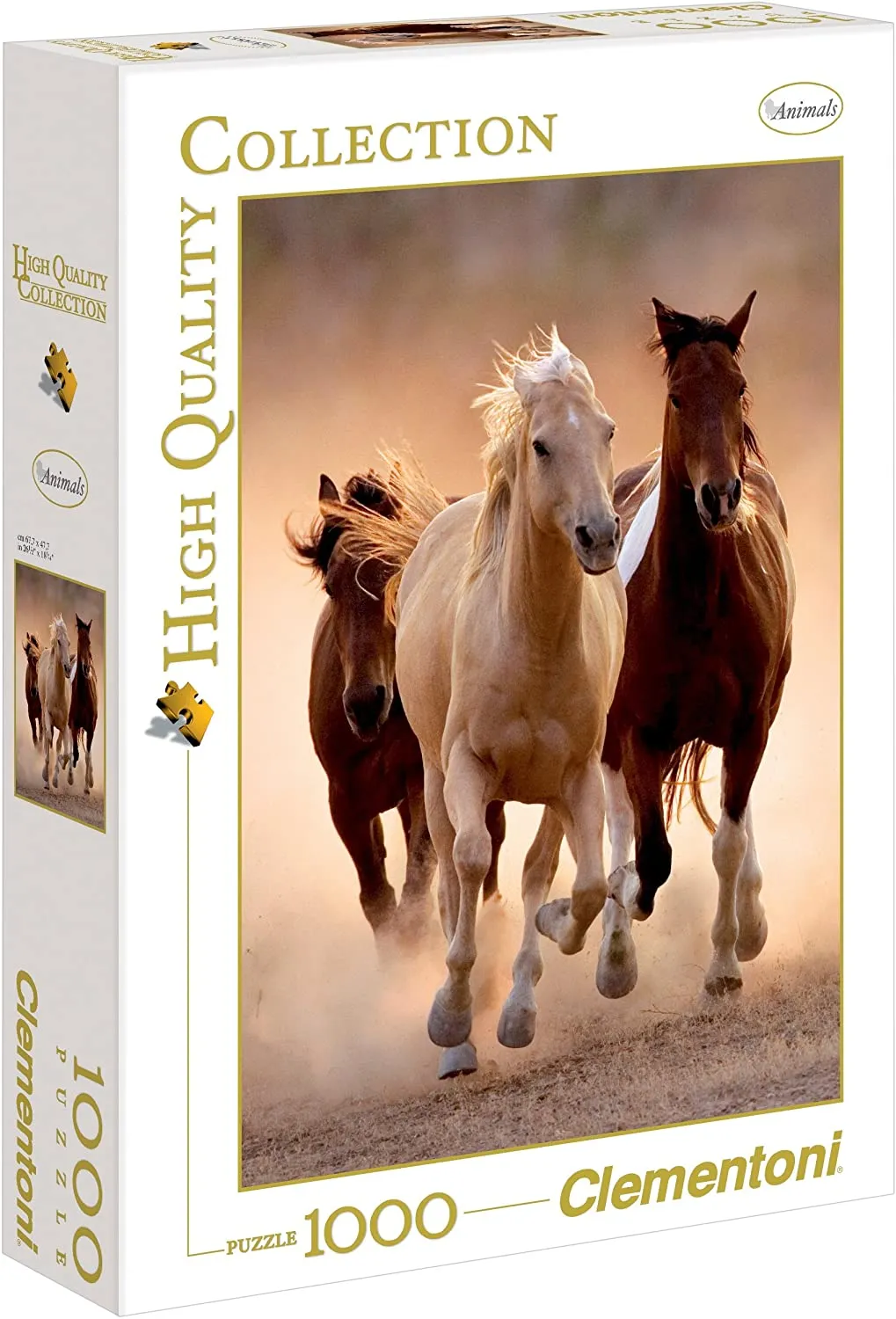 Clementoni High Quality Collection Puzzle "Running Horses" 1000 Teile