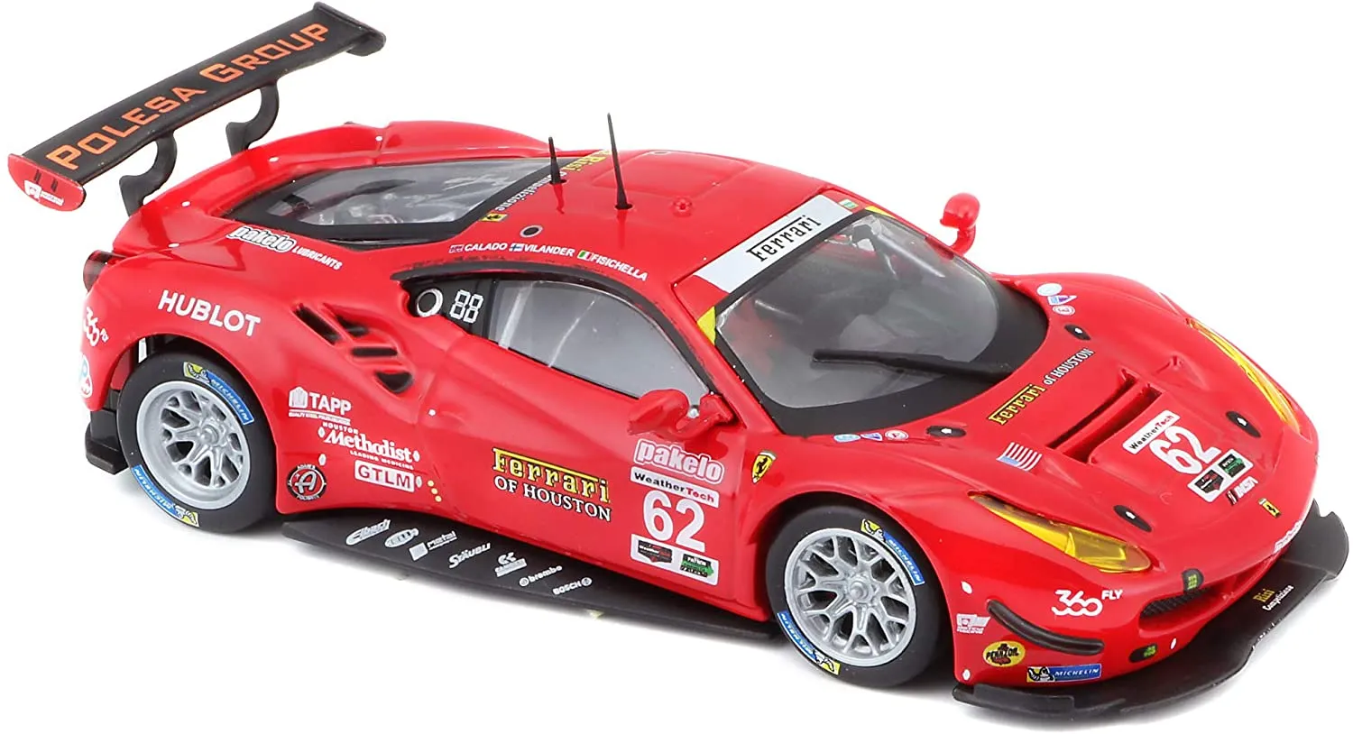 Bburago Modellauto - Ferrari 488 GTE 2017 (Maßstab 1:43) in Geschenkbox