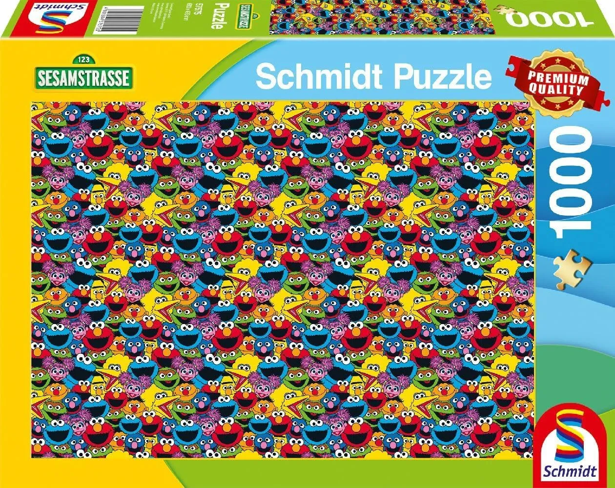 Schmidt 57575 - Sesamstraße - Puzzle, 1000 Teile, Wer, wie, was?